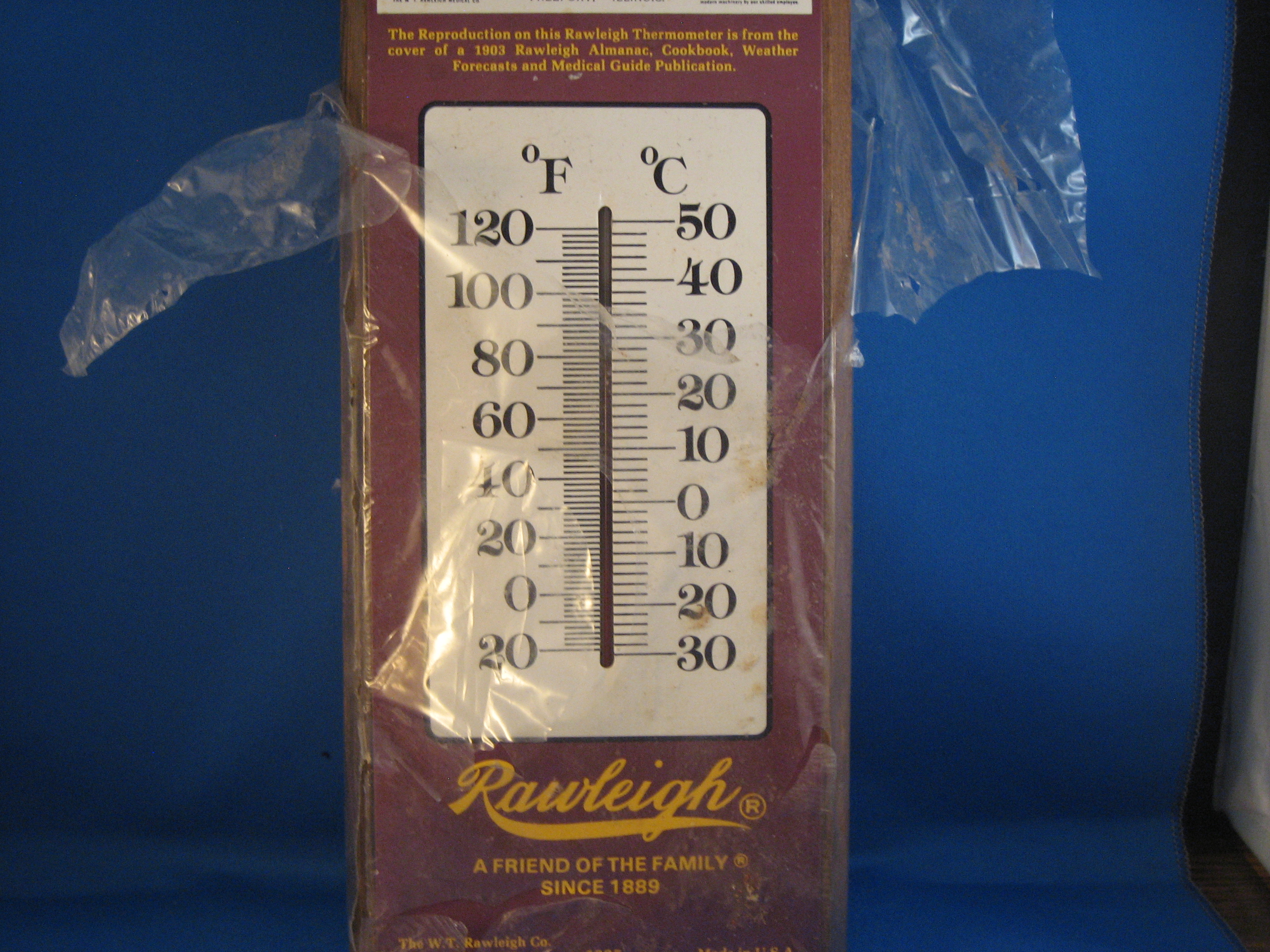 Rawleigh Advertising Thermometer