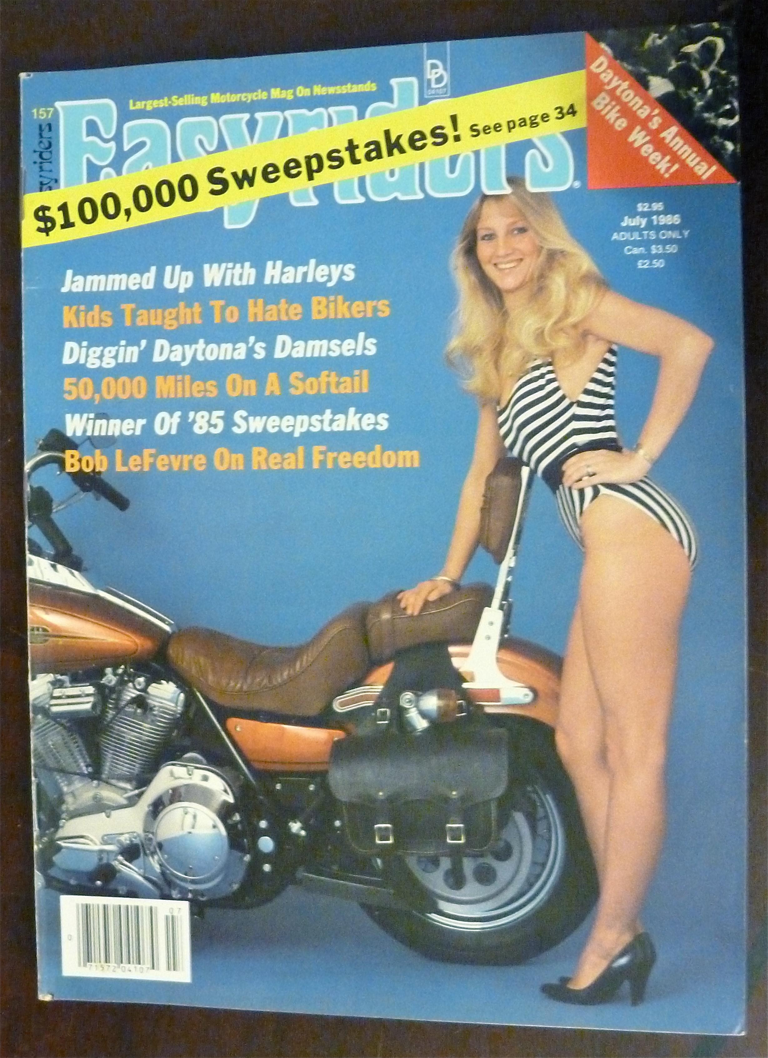 Easyriders July 1986 Daytona Damsels