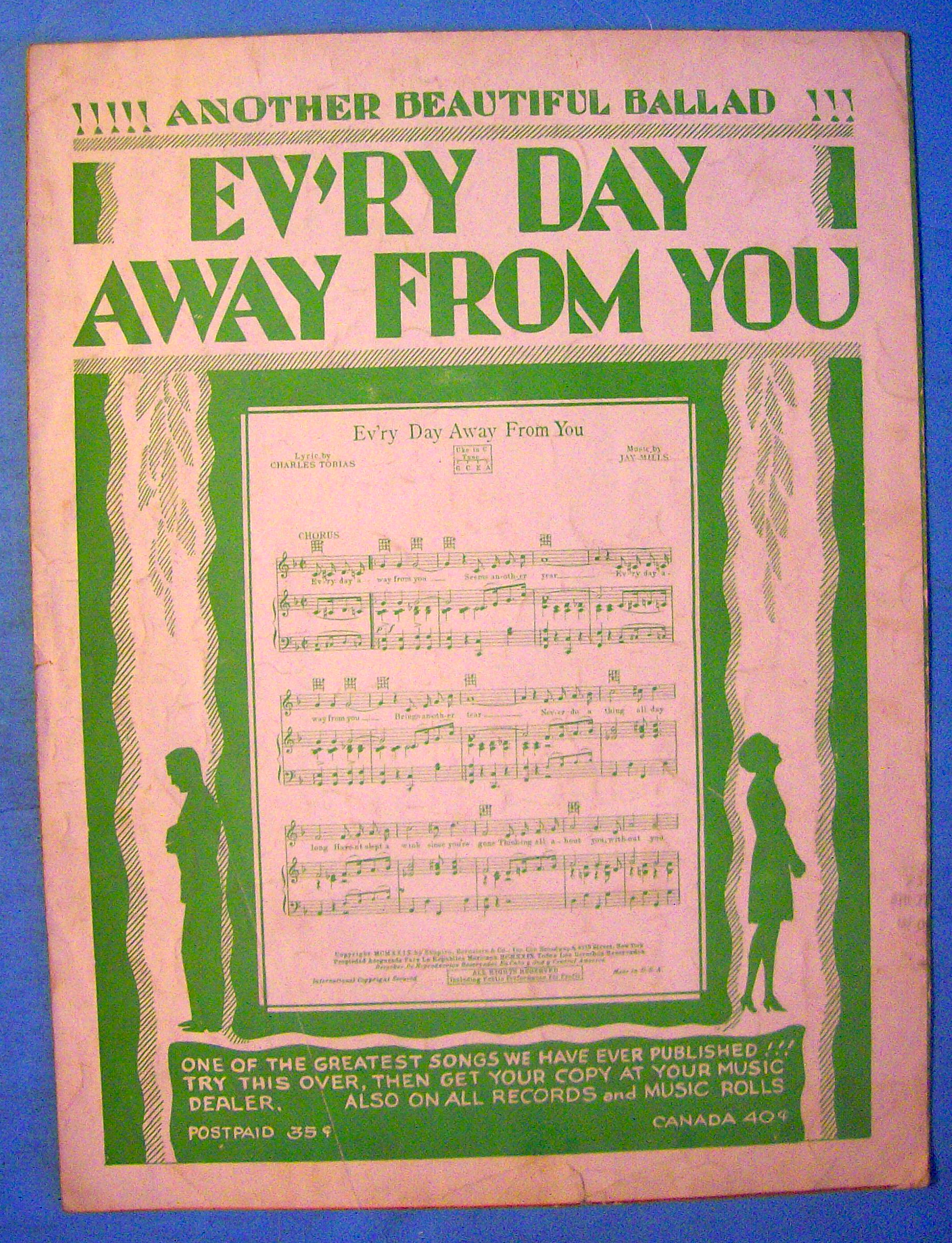 1929 Sheet Music What Do I Care Klages, Greer & Carroll