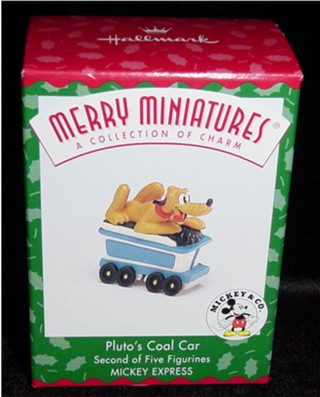 Pluto's Coal Car Hallmark Mini Ornament
