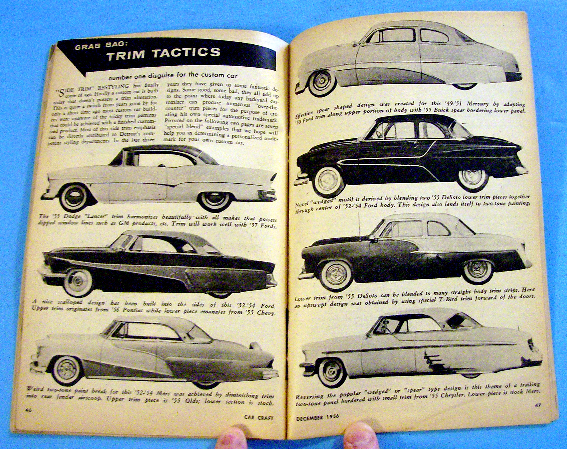 Car Craft December 1956 1/4 Midgets
