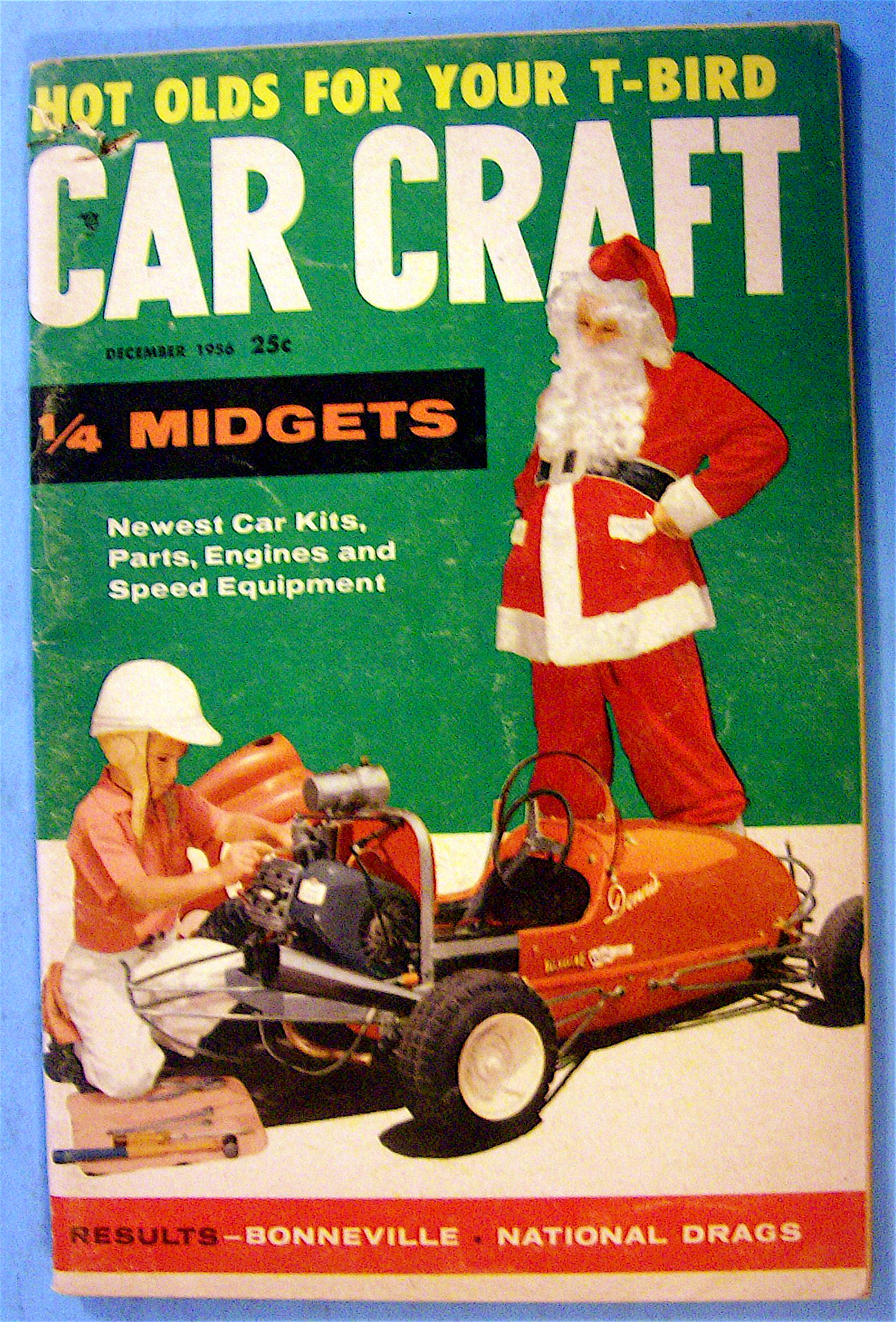 Car Craft December 1956 1/4 Midgets