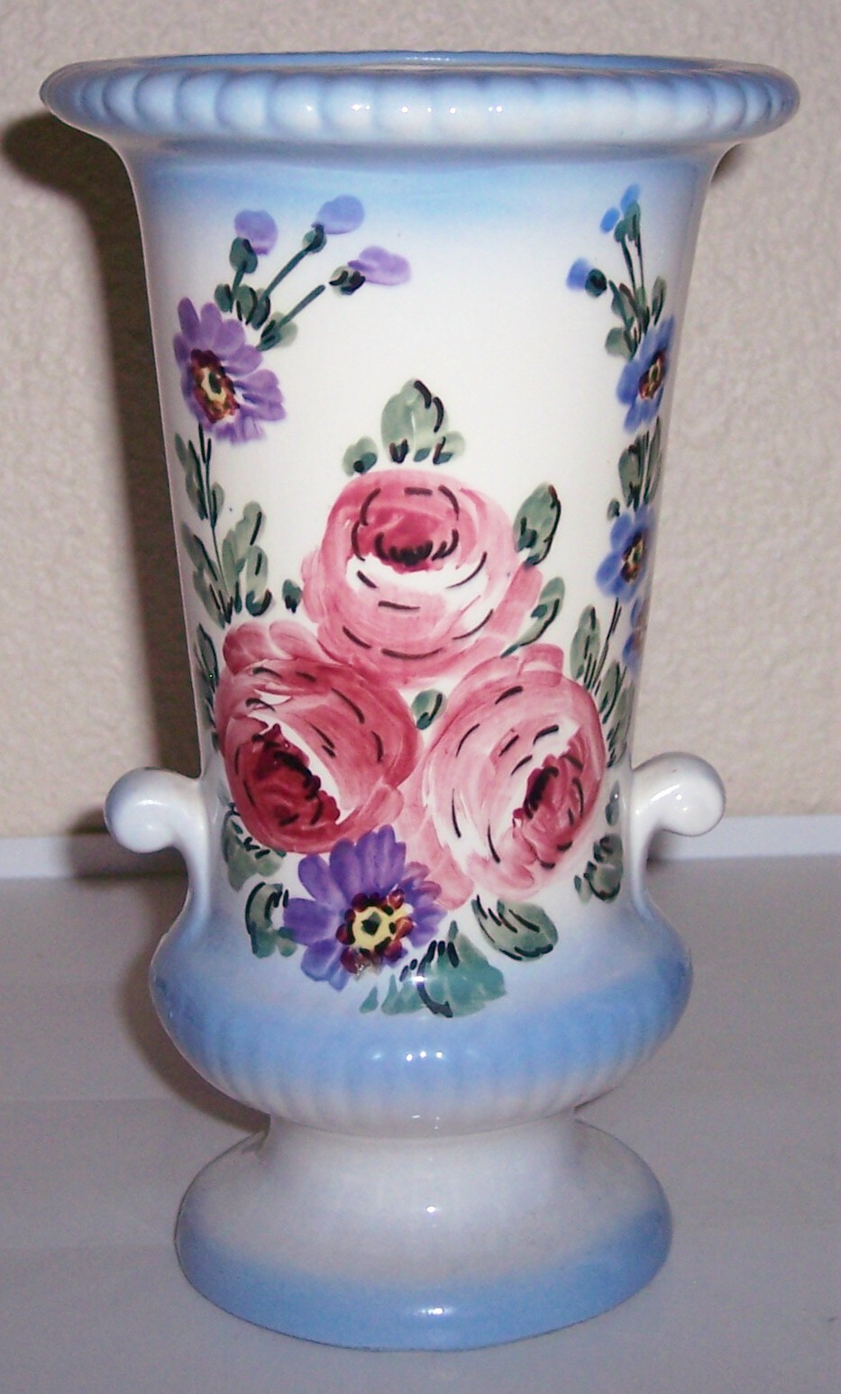 Camark Pottery Floral Decorated 9" Vase!