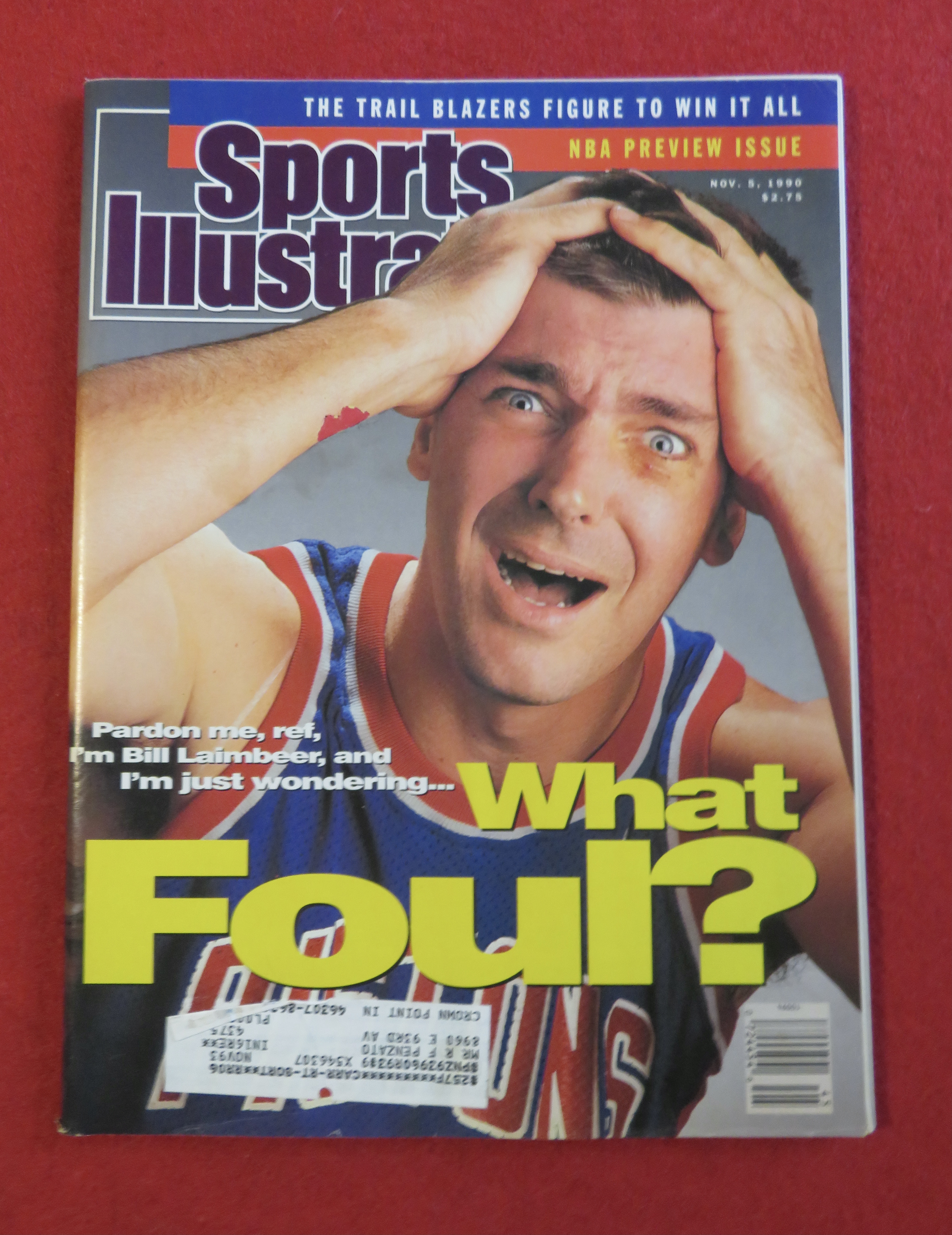 Sports Illustrated Magazine November 5, 1990 B Laimbeer