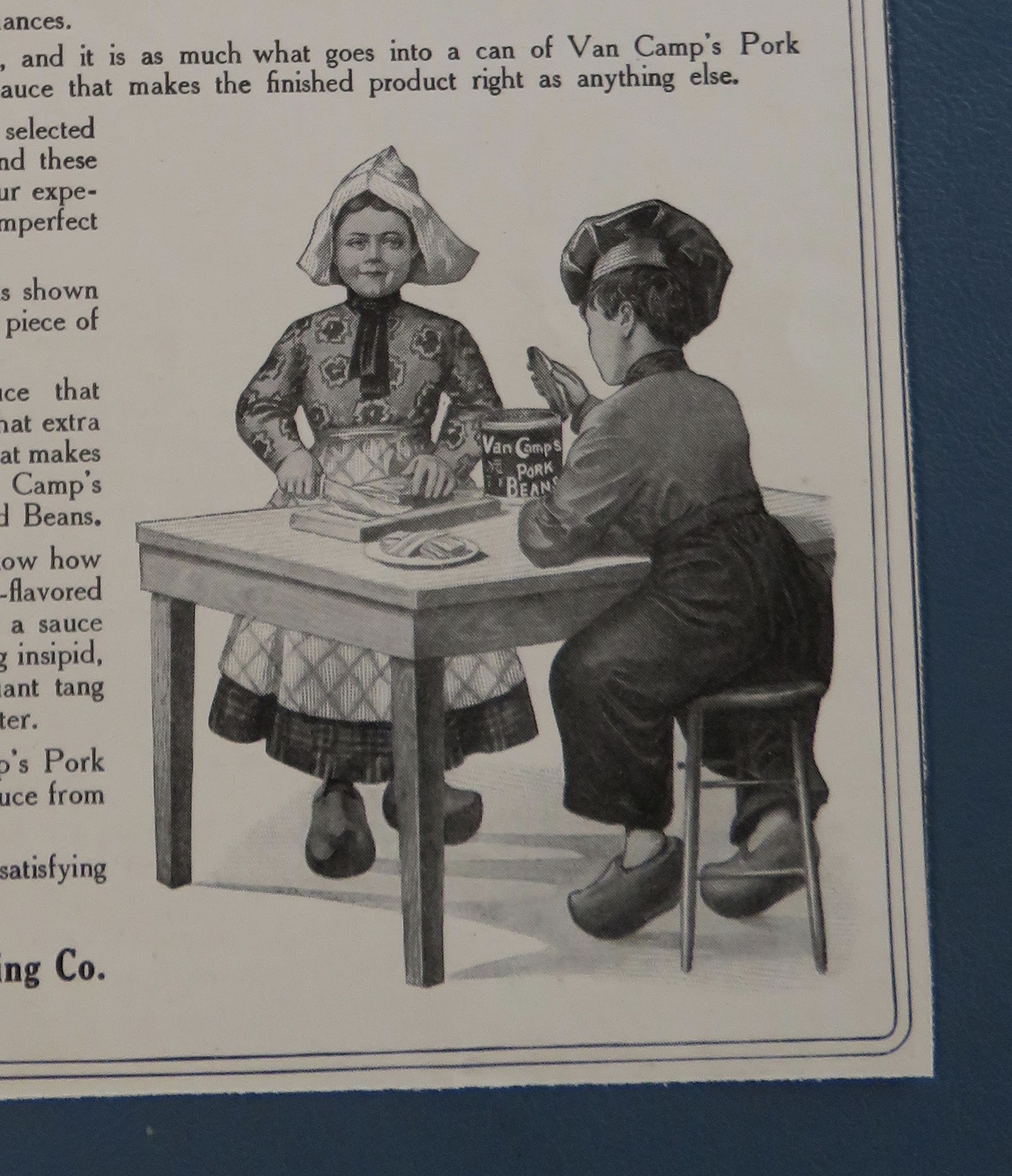 1906 Van Camp's Pork & Beans with Woman Cooking