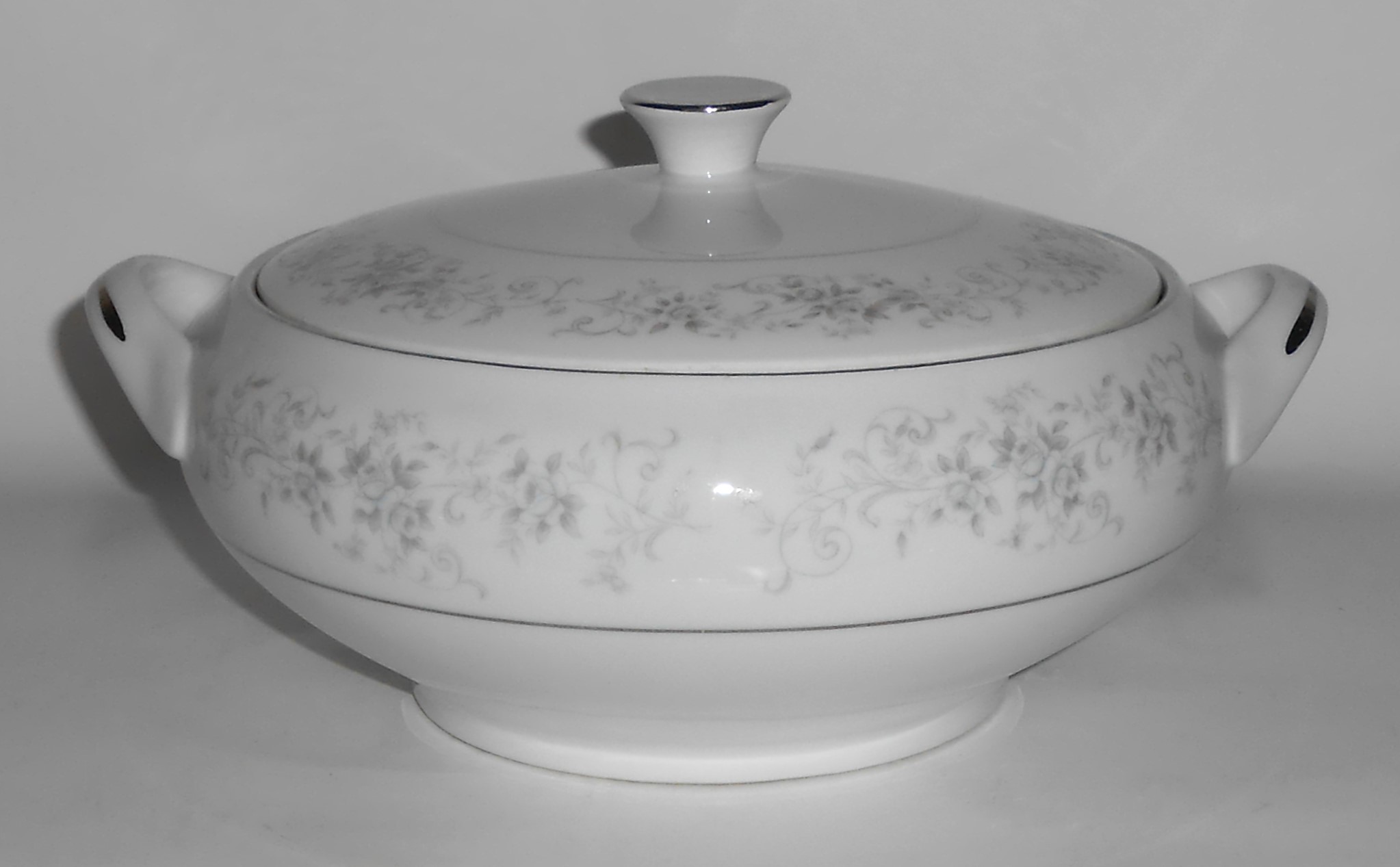 Camelot Porcelain China Platinum Band Carrousel Covered