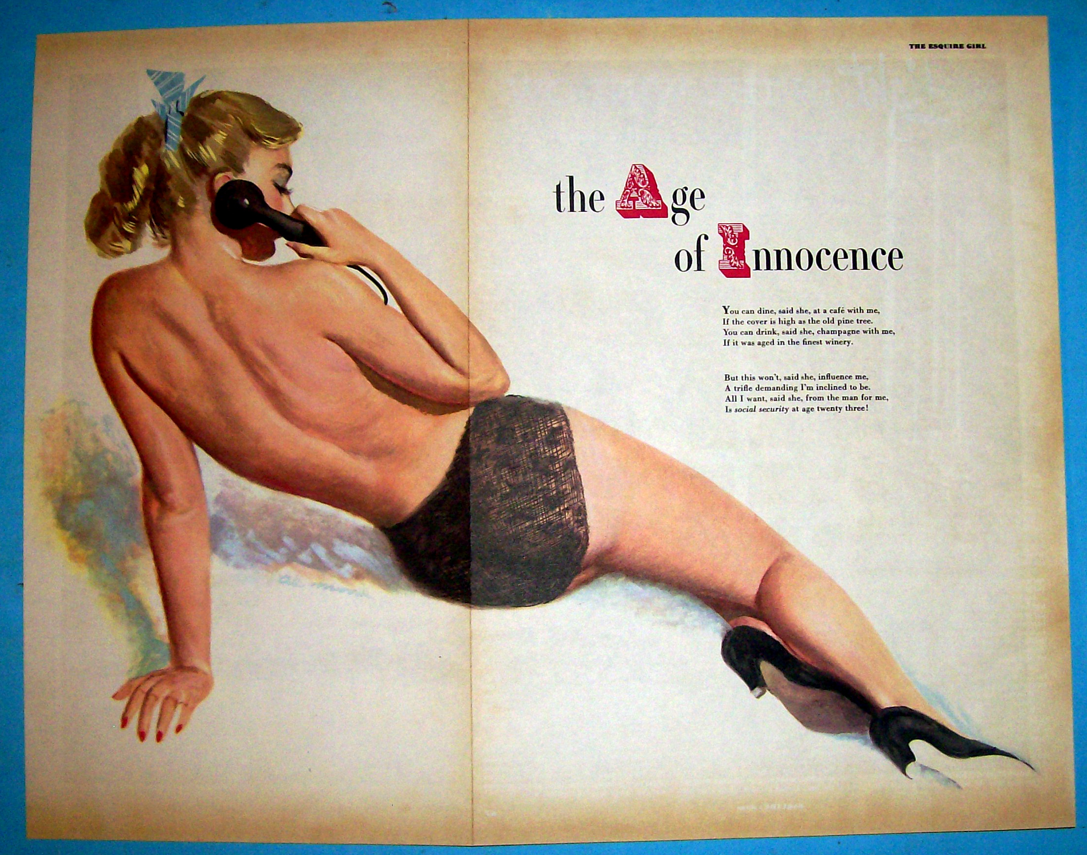 Esquire Pin Up Girl June 1951 The Age Of Innocence