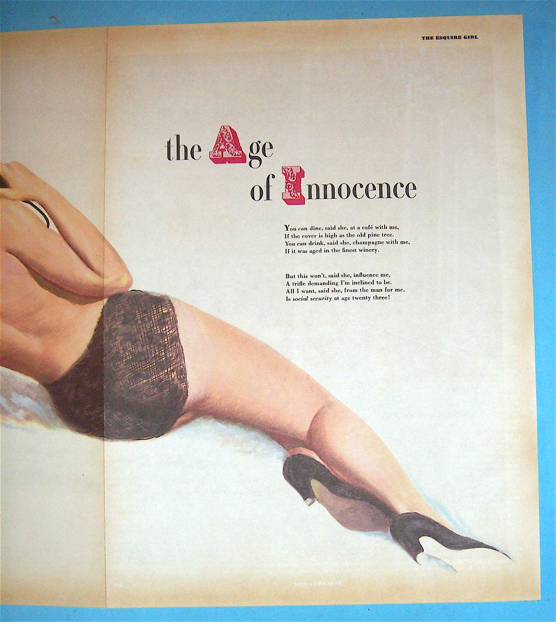 Esquire Pin Up Girl June 1951 The Age Of Innocence