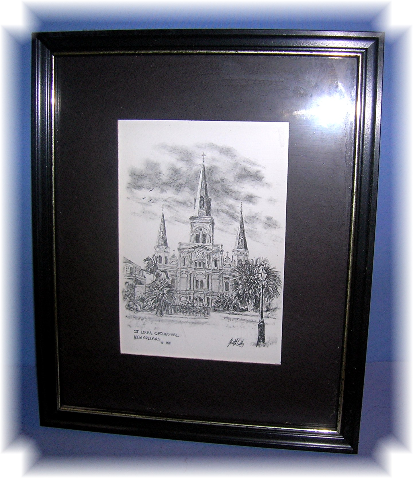Print St Louis Cathederal New Orleans 1981
