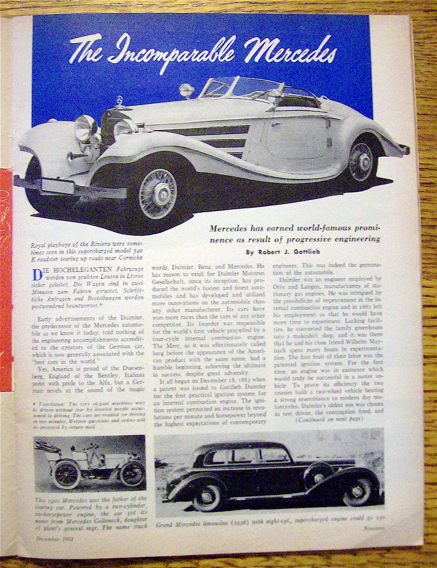 Motor Trend Magazine December 1952 FBI Exposes Thieves