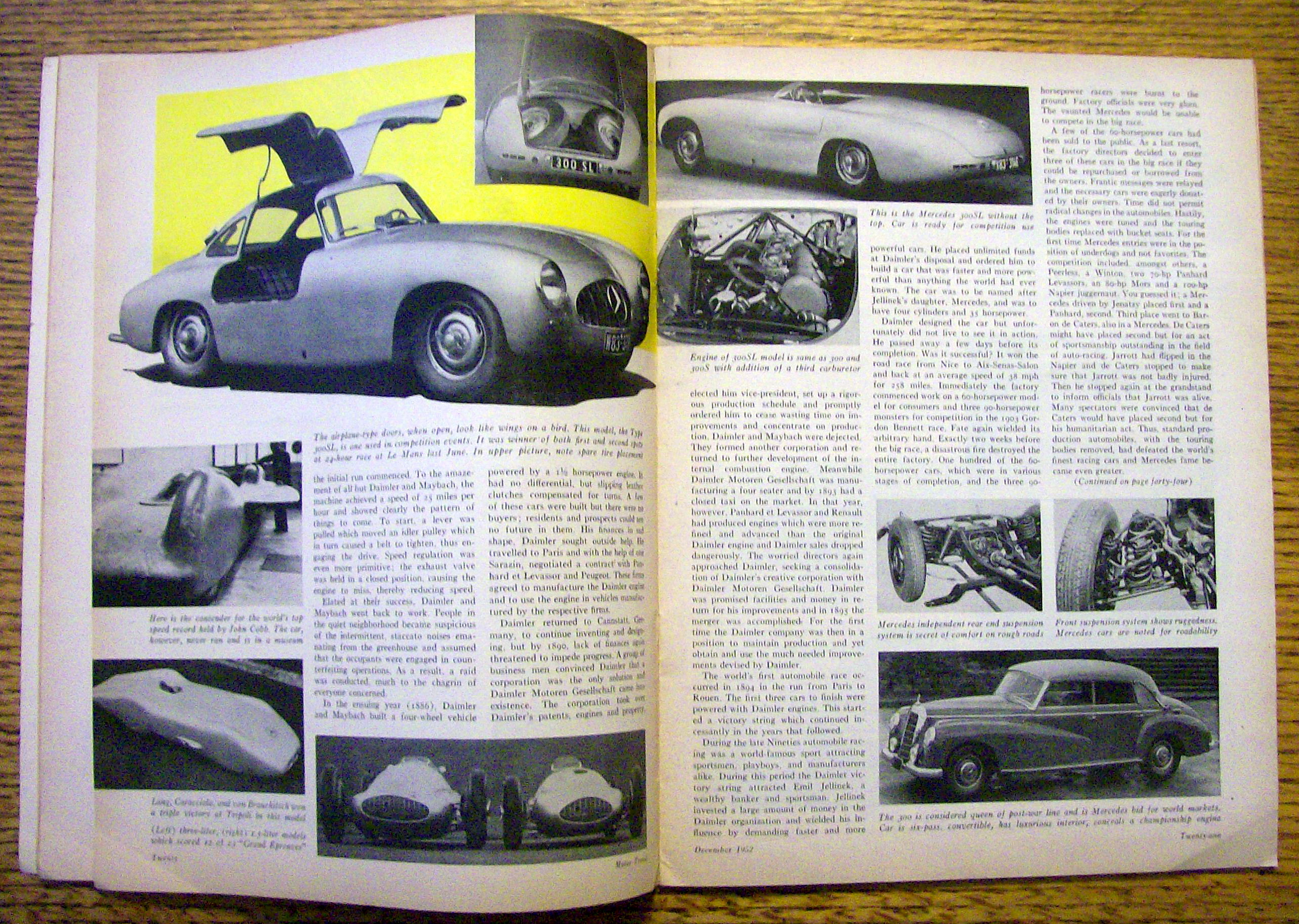 Motor Trend Magazine December 1952 FBI Exposes Thieves