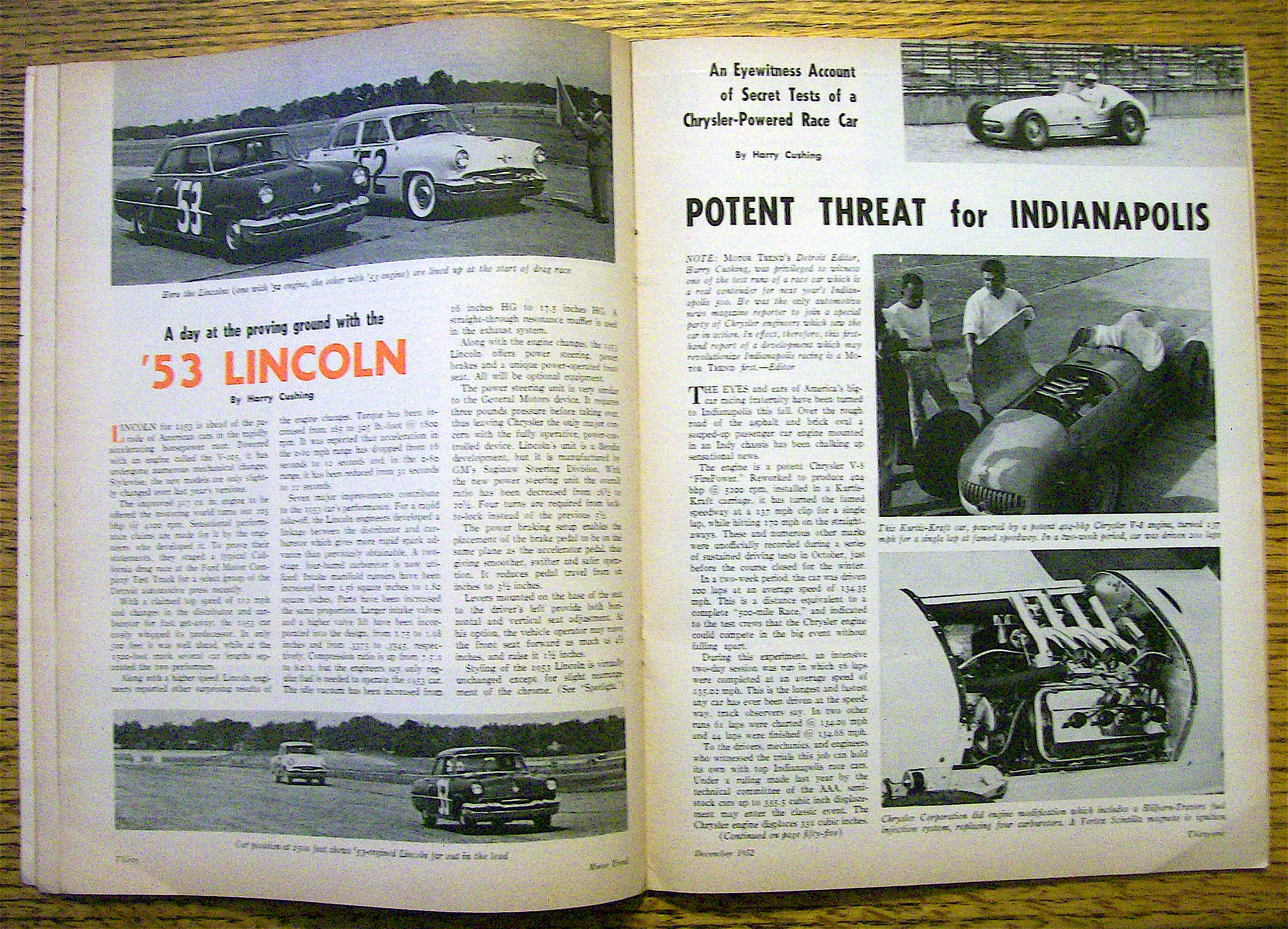 Motor Trend Magazine December 1952 FBI Exposes Thieves