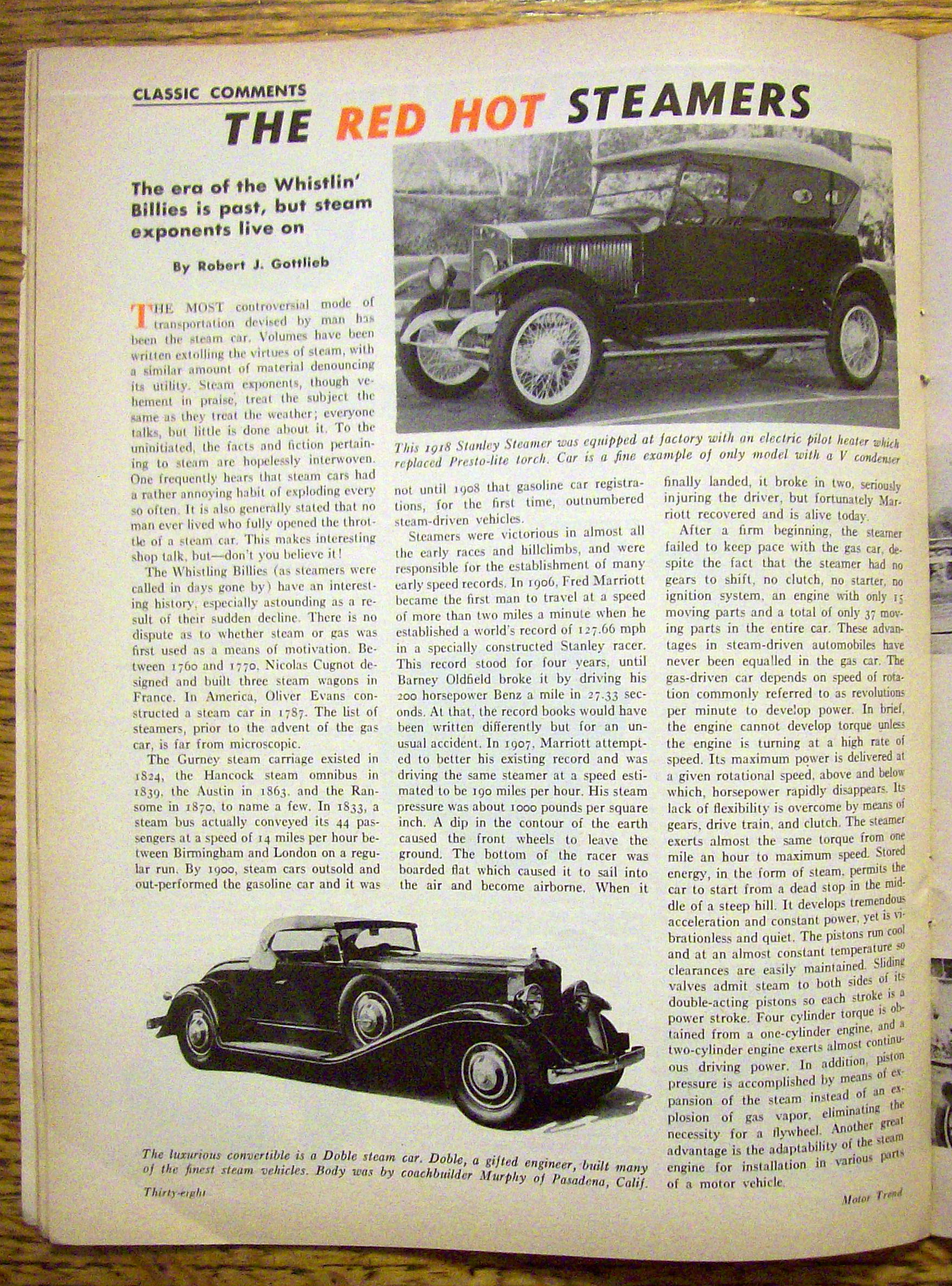 Motor Trend Magazine December 1952 FBI Exposes Thieves