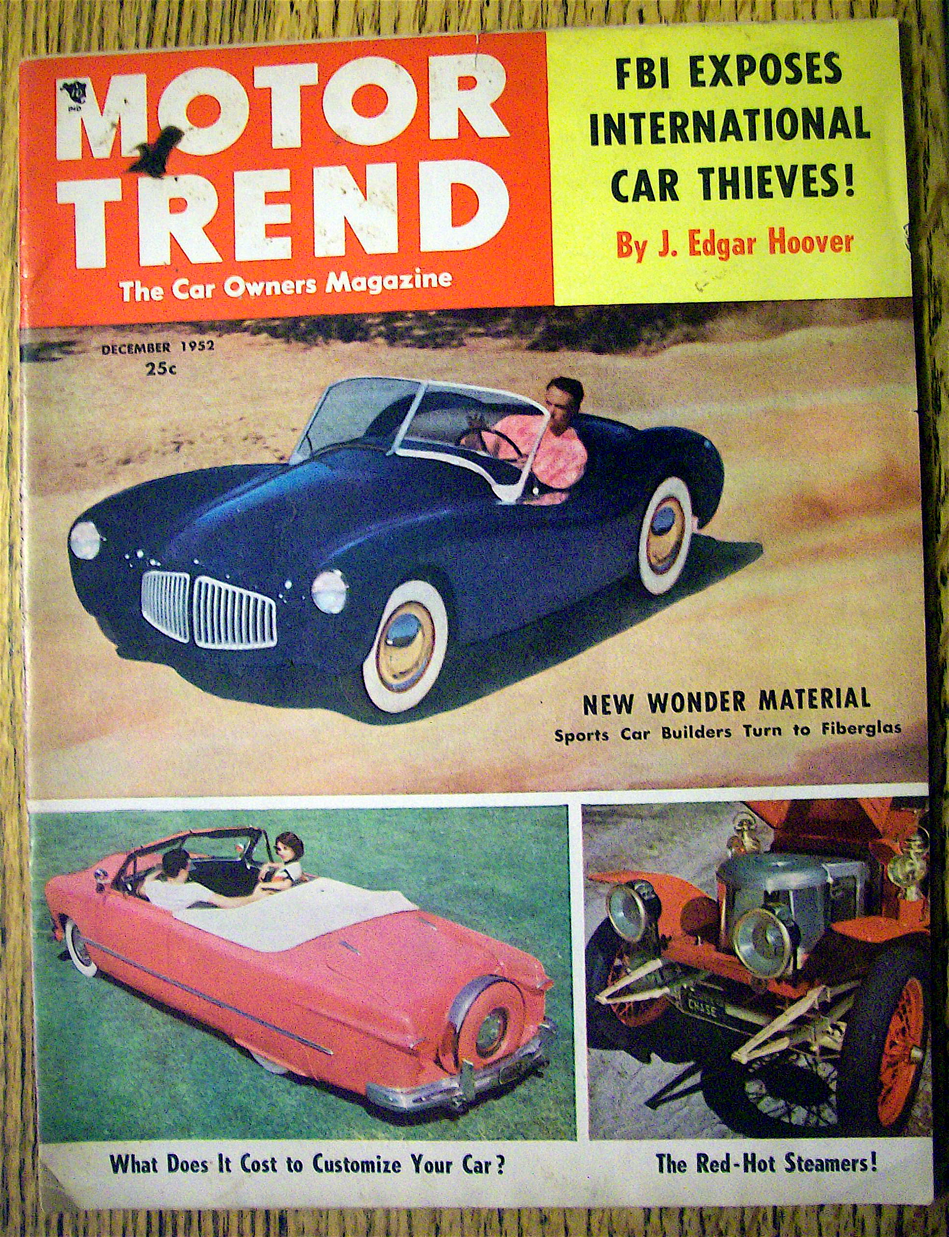 Motor Trend Magazine December 1952 FBI Exposes Thieves
