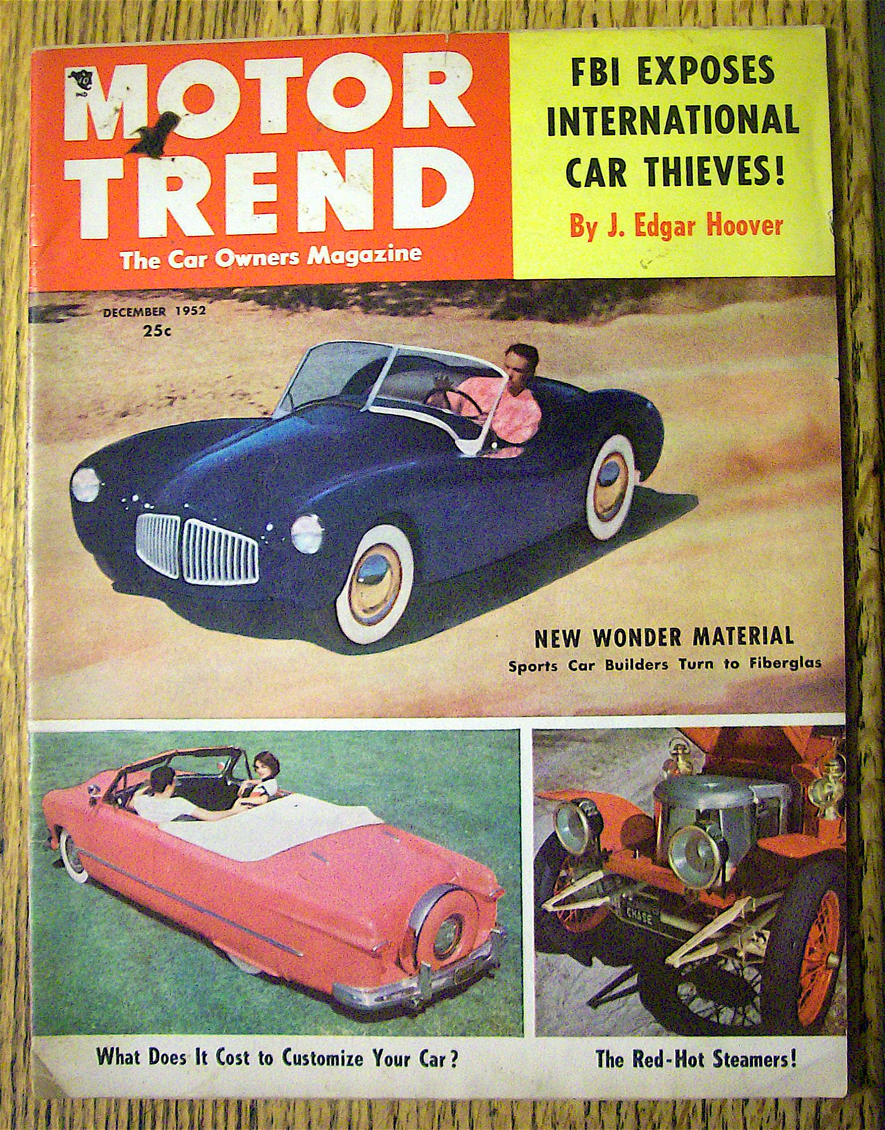 Motor Trend Magazine December 1952 FBI Exposes Thieves