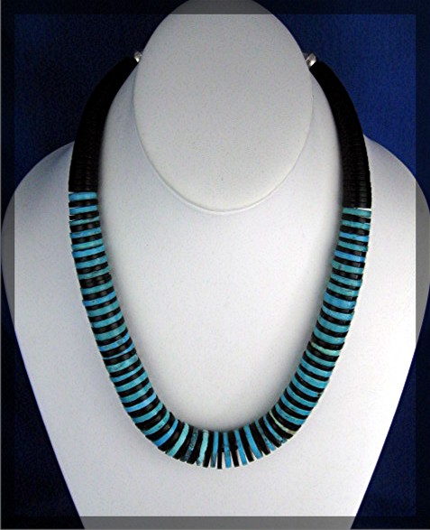 Santo Domingo Turquoise and Jet By Chery Crespin