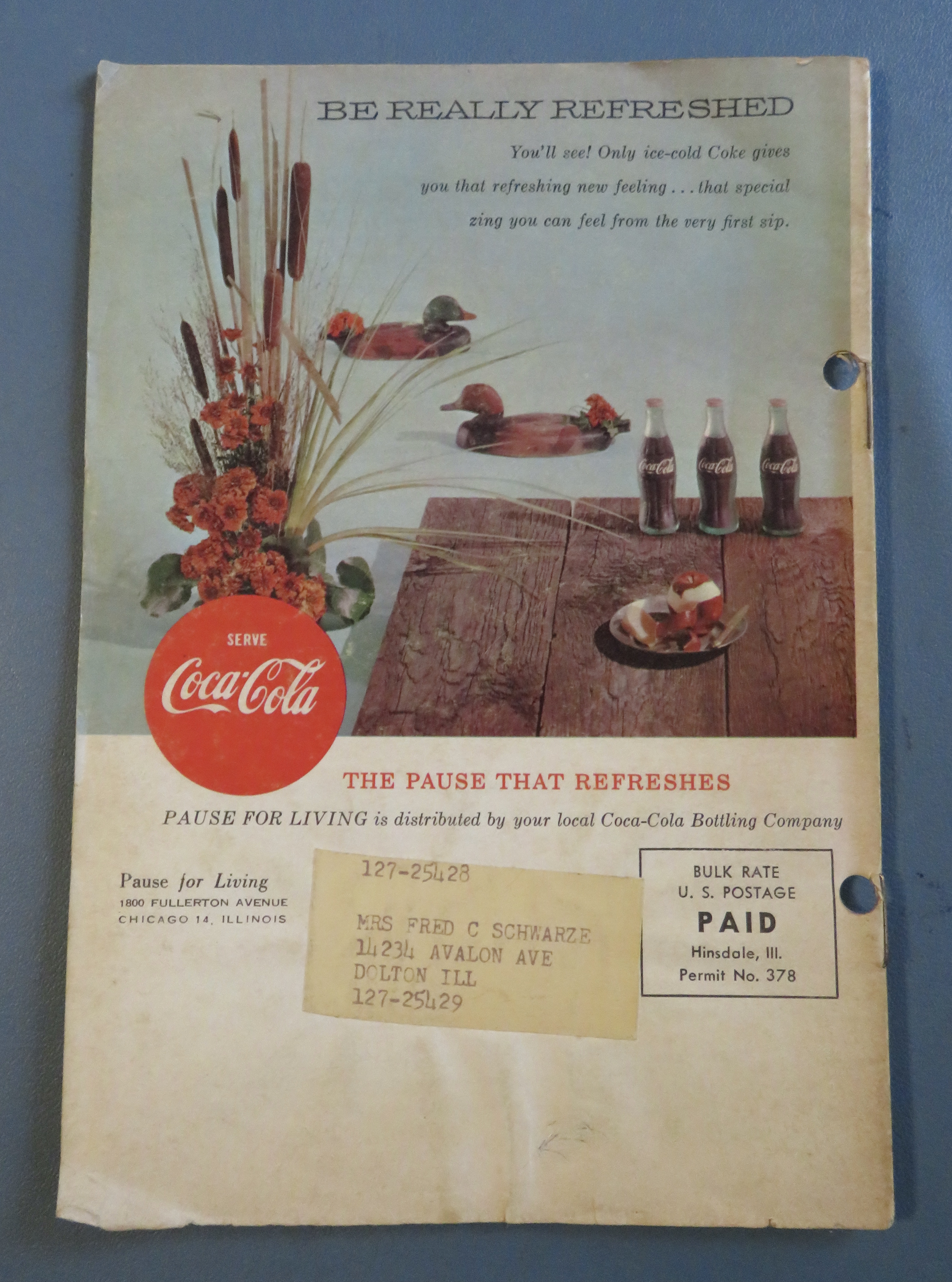 Pause For Living Magazine (Coke) Autumn 1962