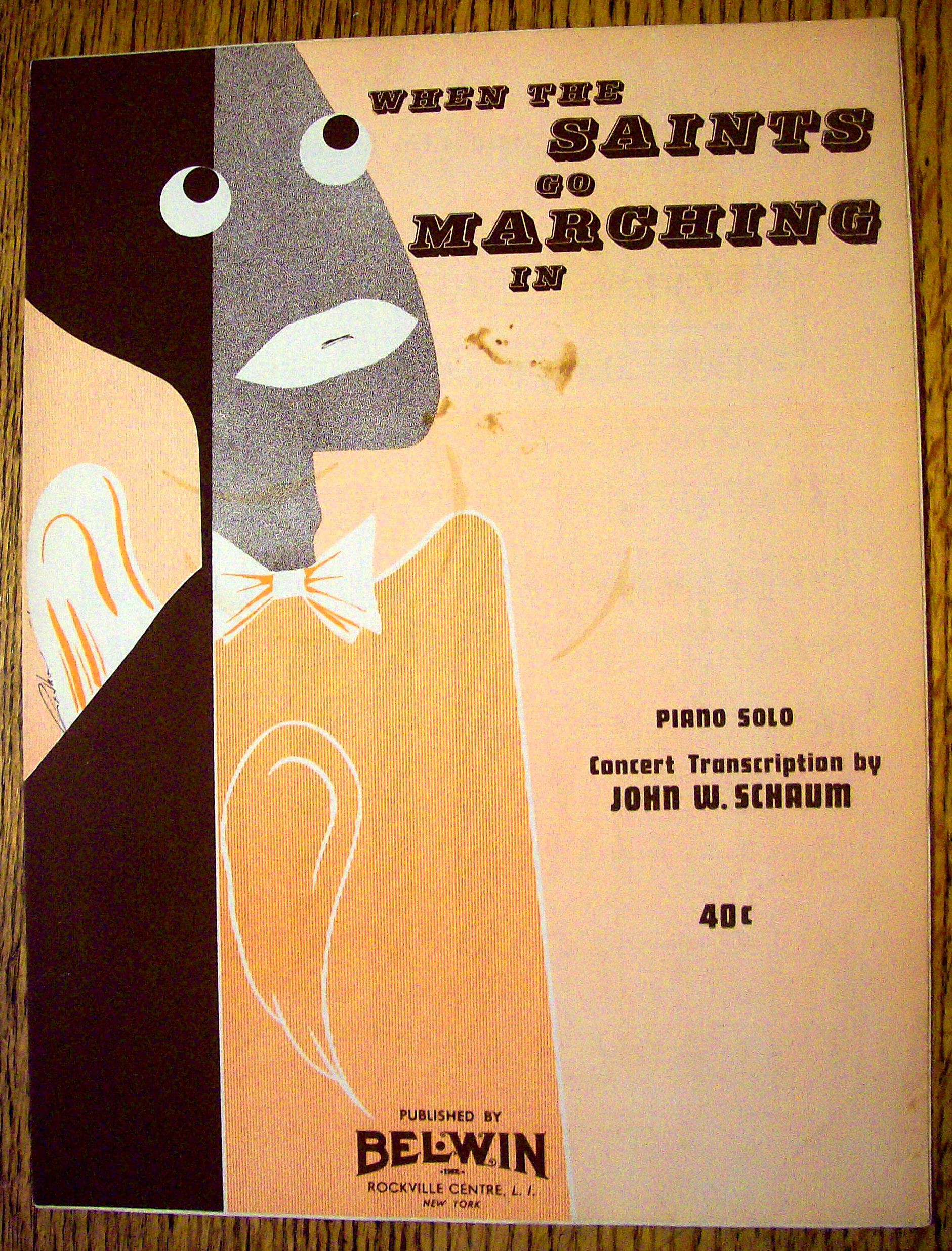 1956 When The Saints Go Marching In By John W. Schaum