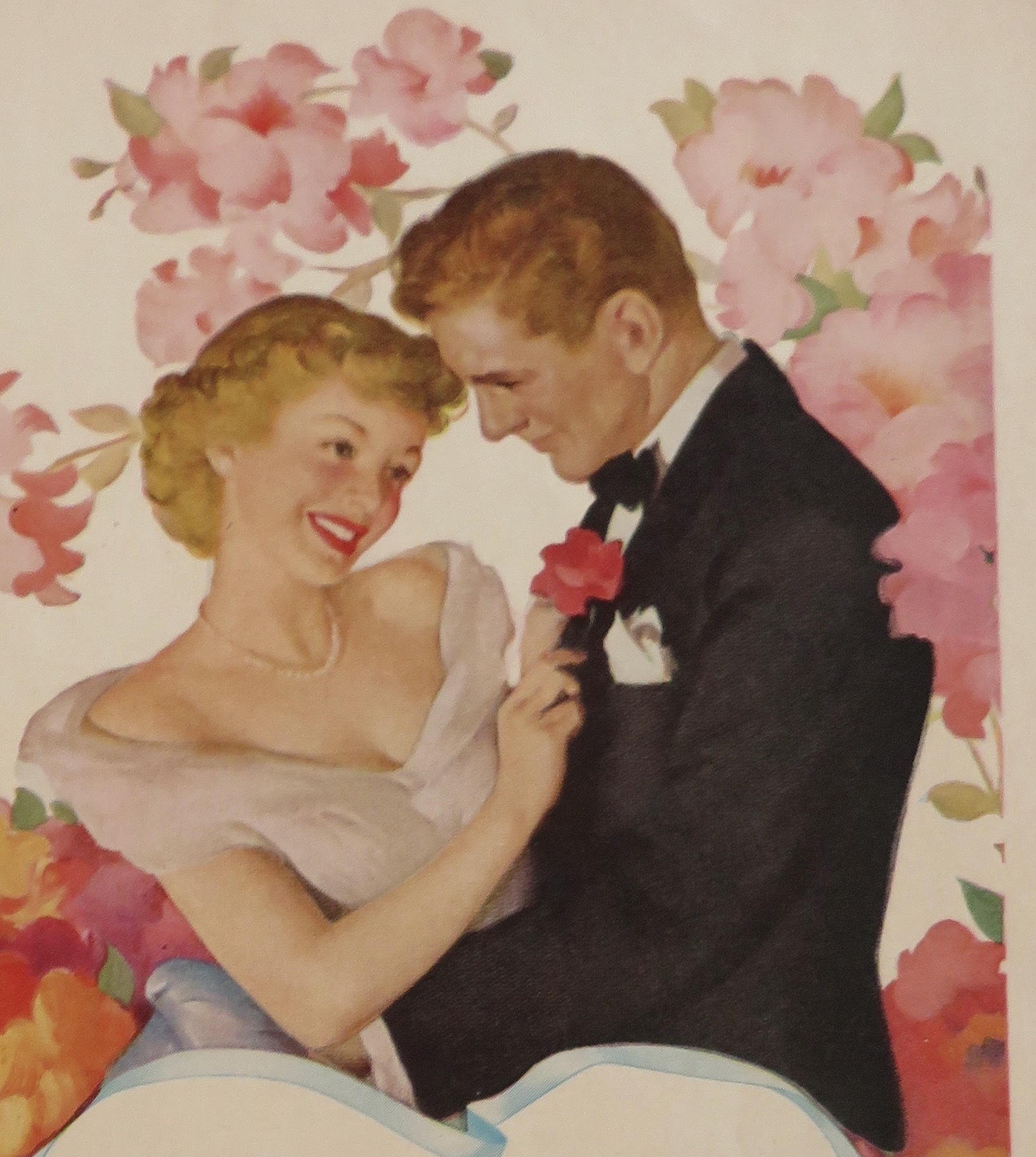 1949 Cashmere Bouquet Soap with Lovely Woman & Man