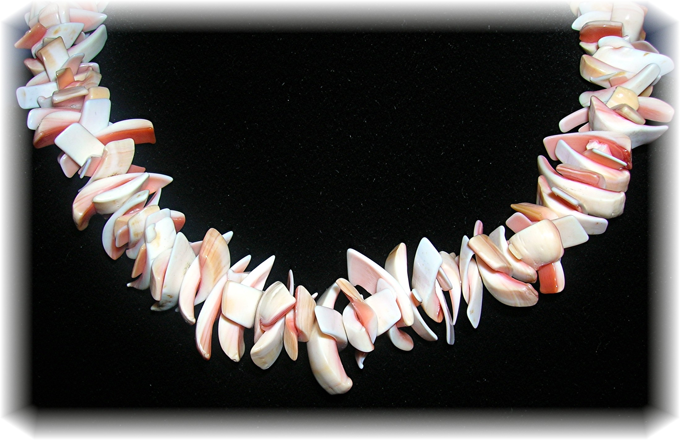Pink and Cream Coral 18 Inch Necklace