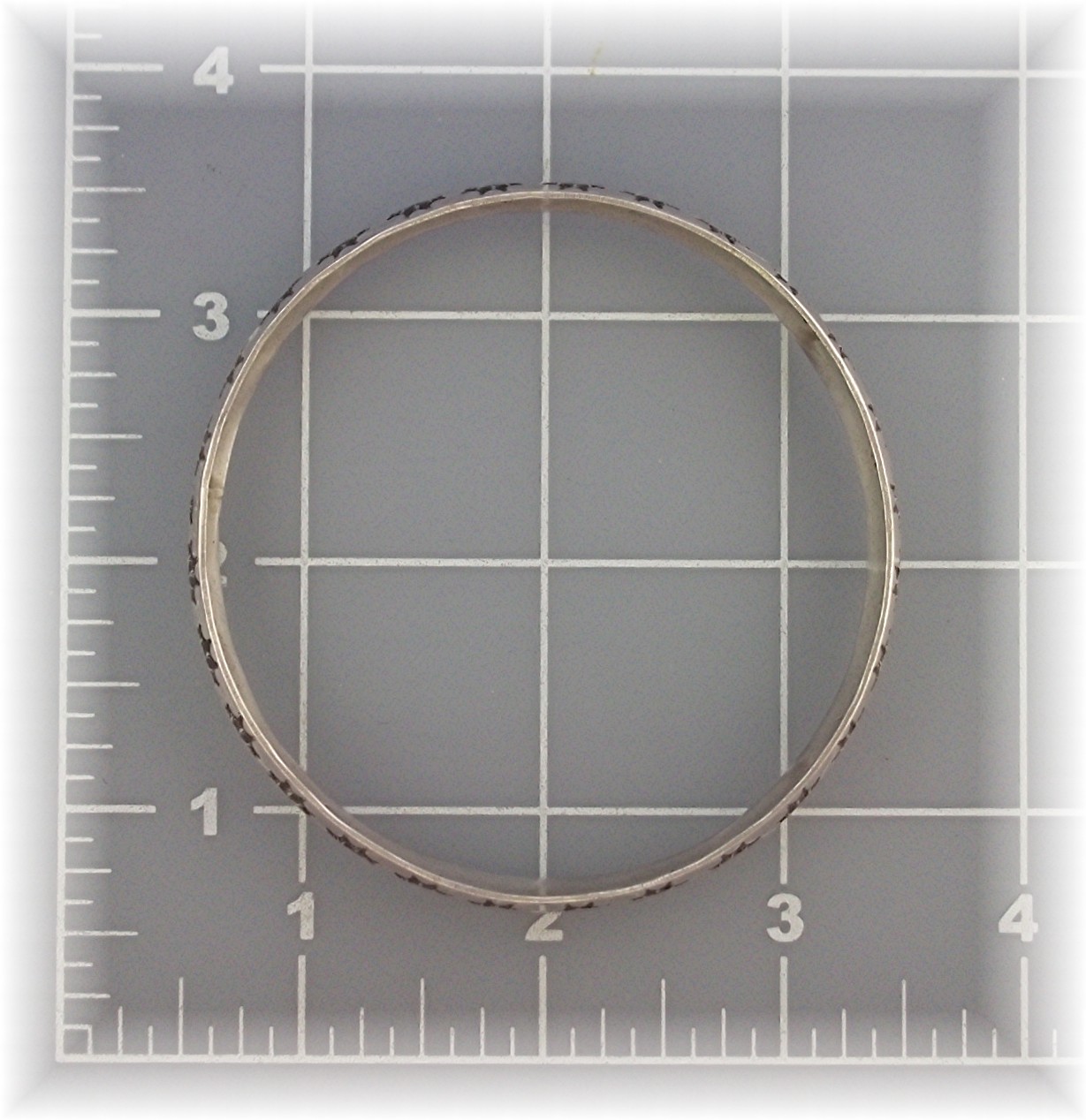 Native American Sterling Silver Bangle Bracelet