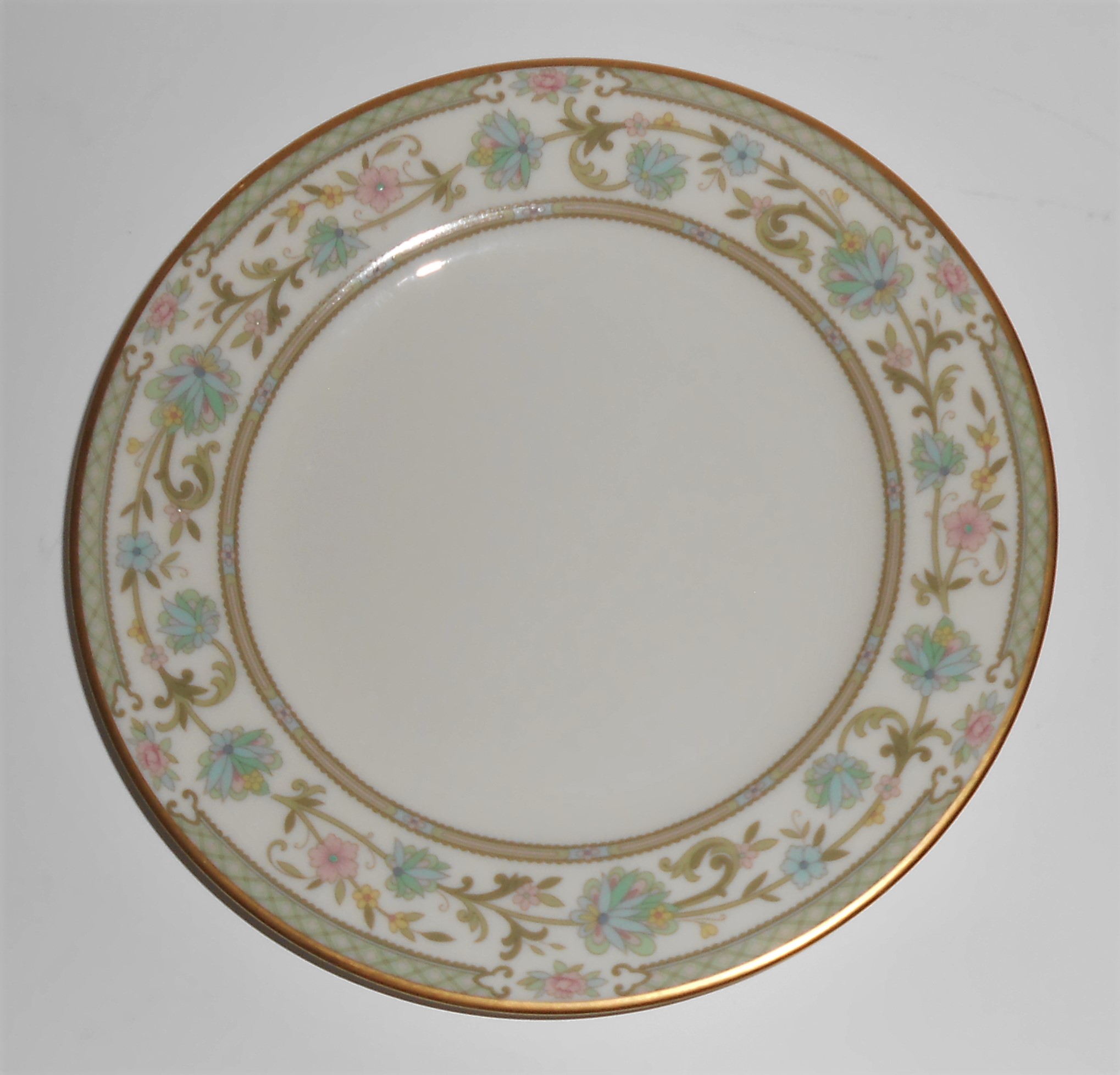 Noritake China Porcelain Miyoshi 7194 Gold Bread Plate