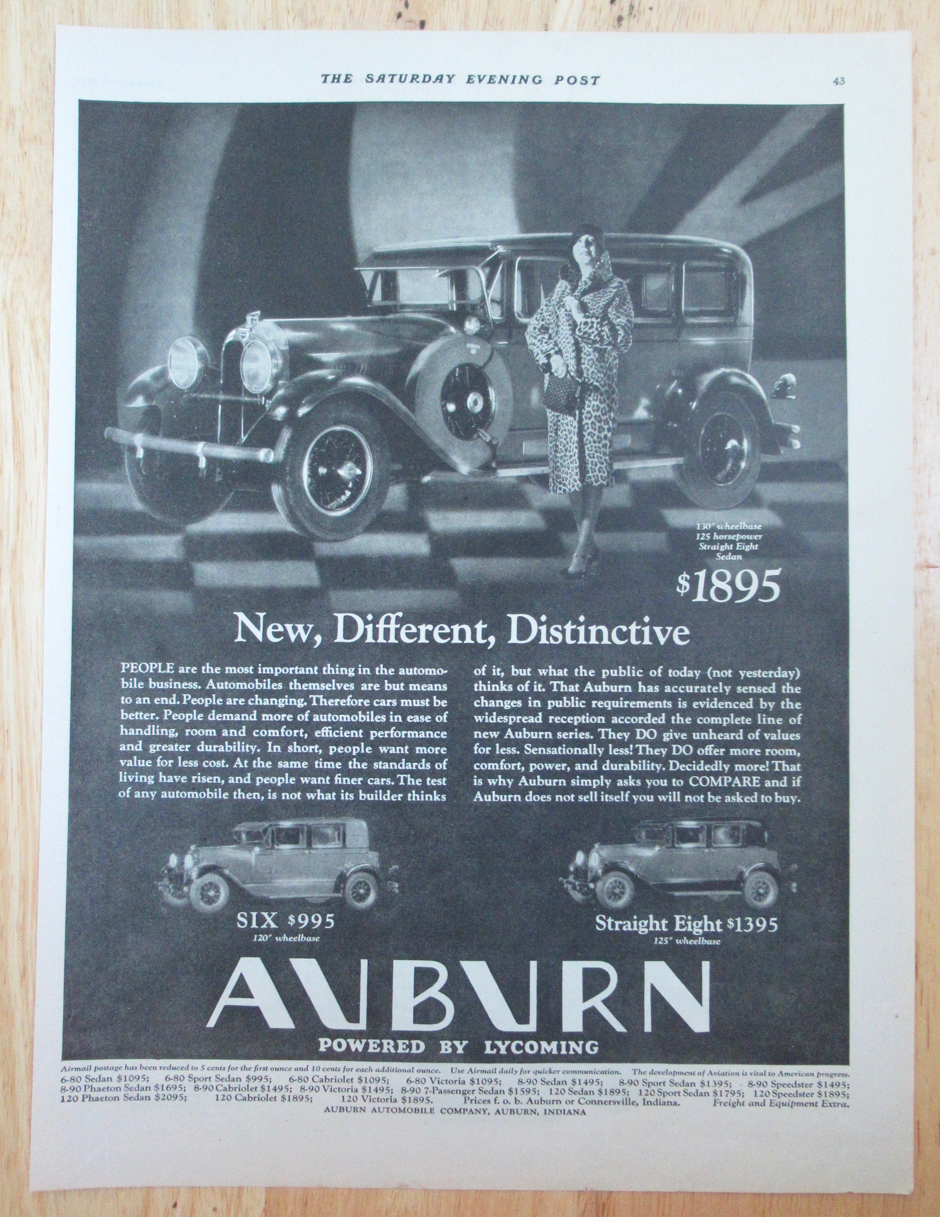 1929 Auburn Automobile with Variety of Auburn Cars