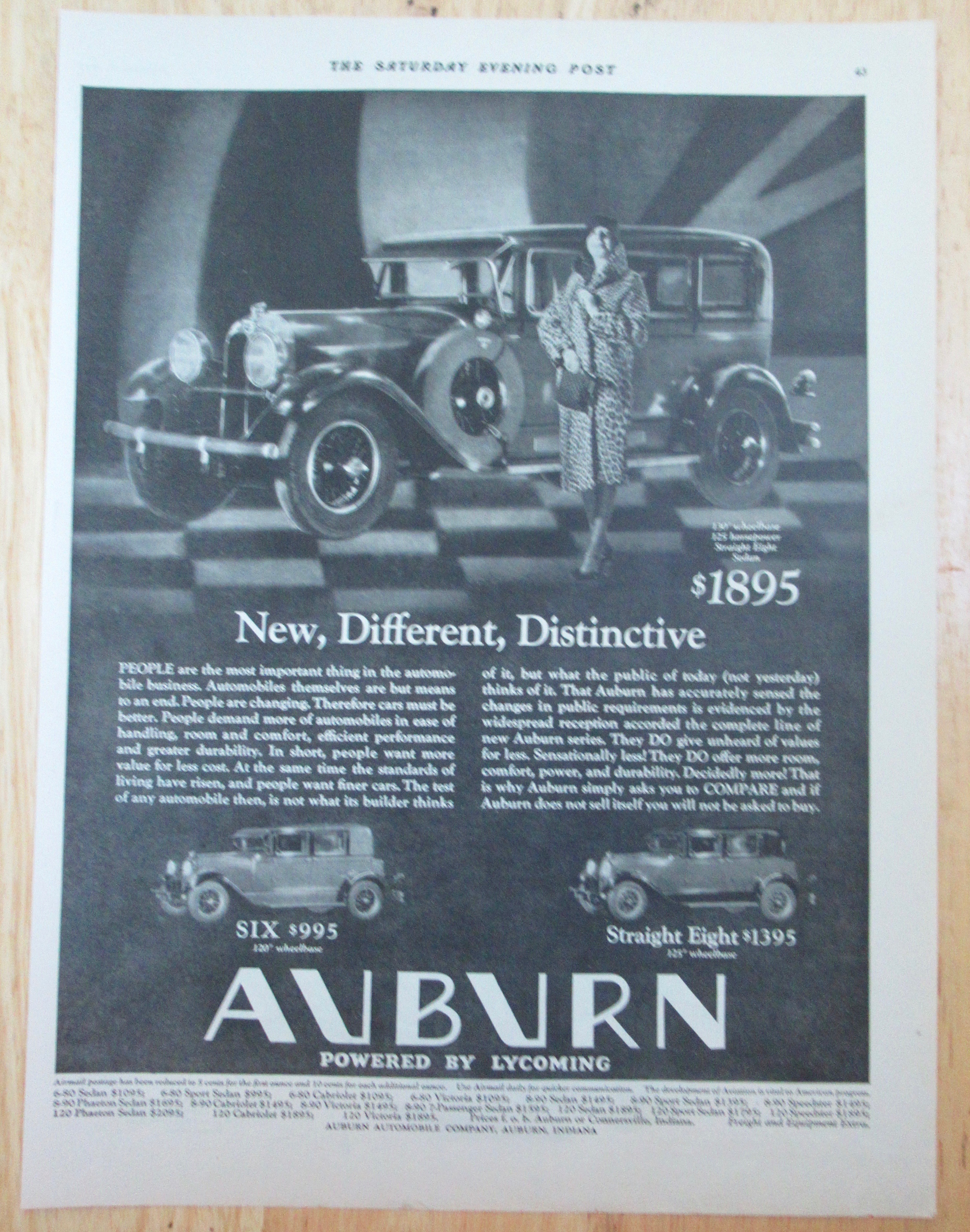 1929 Auburn Automobile with Variety of Auburn Cars