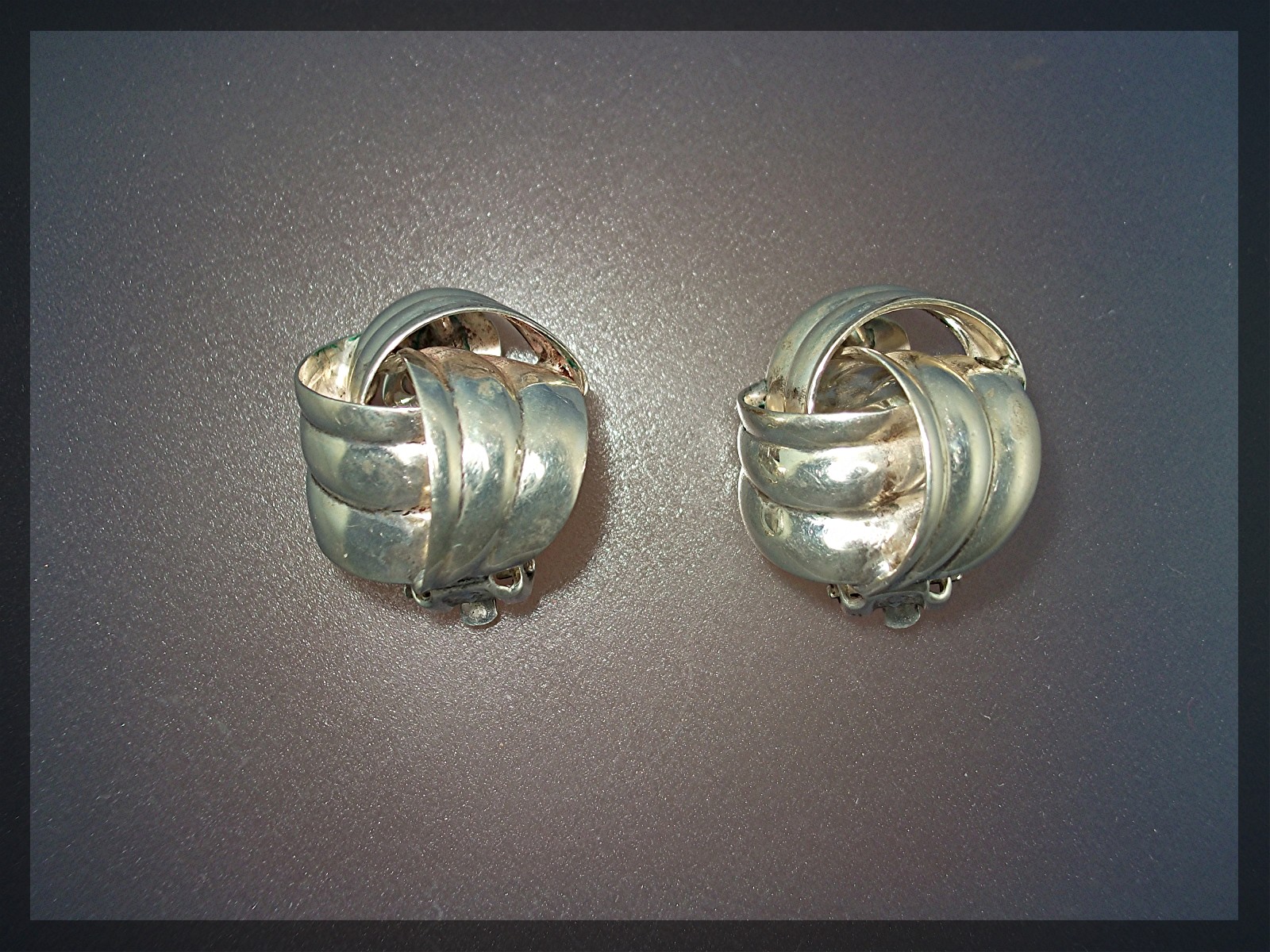 Earrings Sterling Silver Love Knot Clip Earrings ......