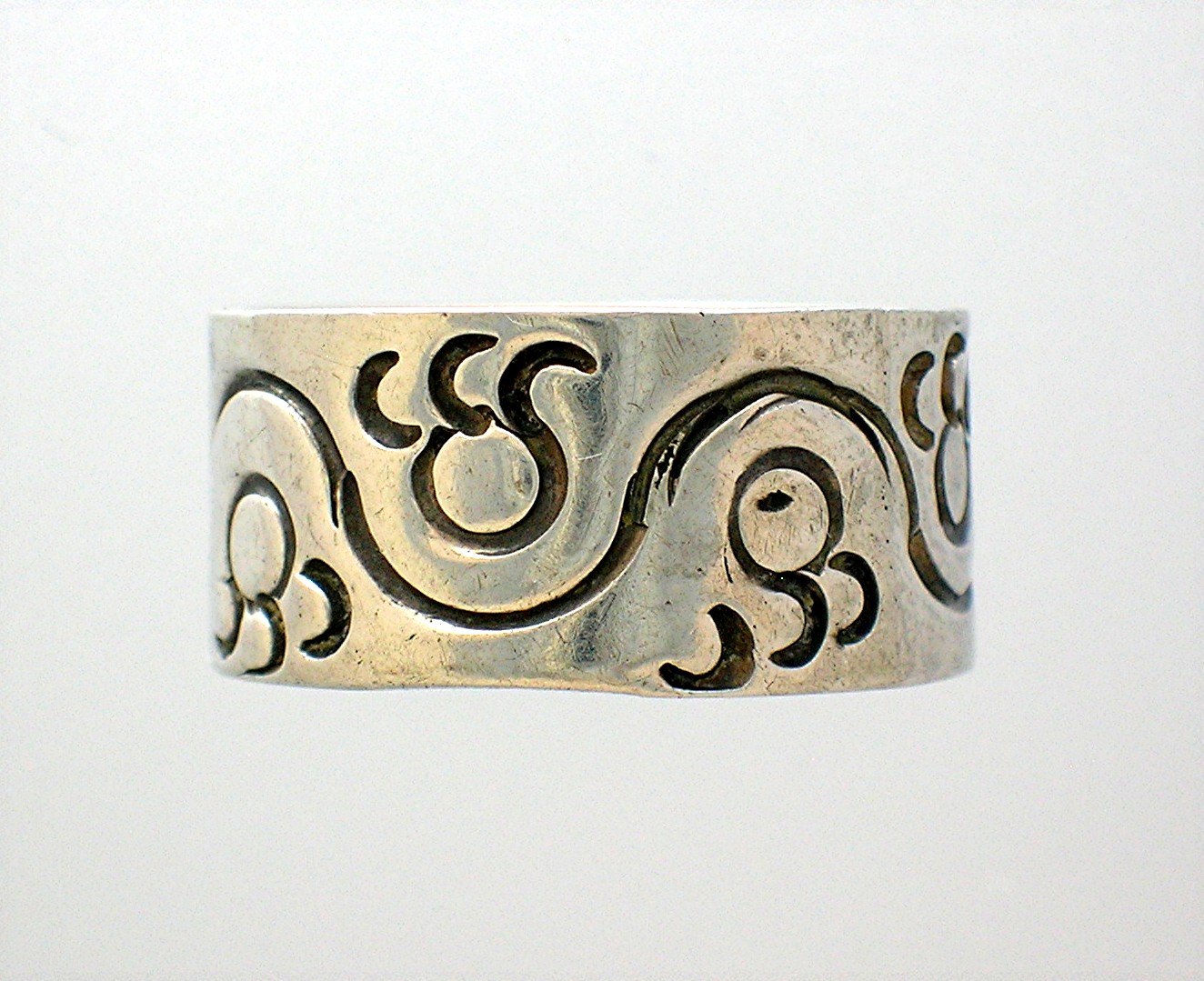 Eagle 3 Mexican Silver Ring, Artist signed  SOC