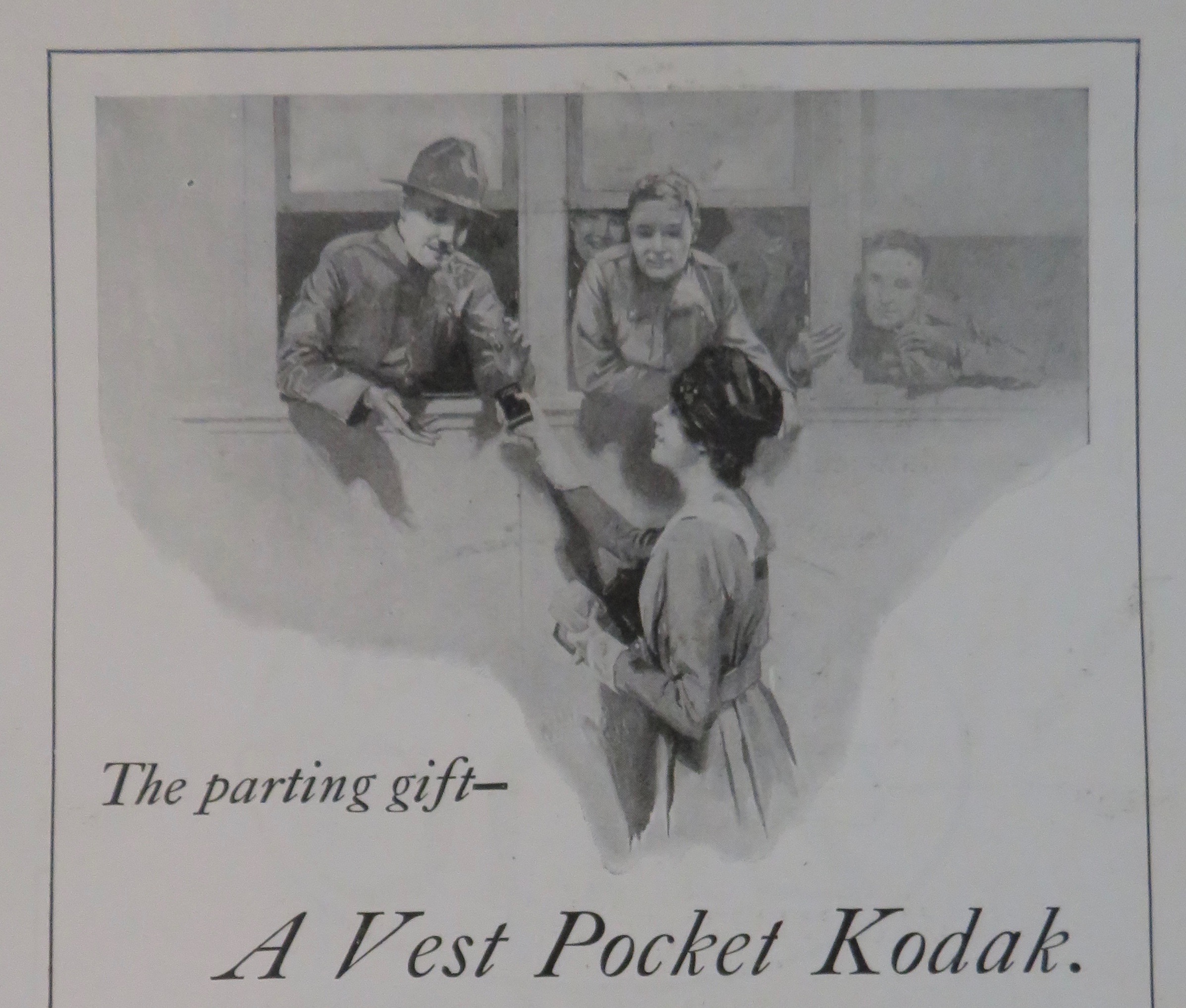 1917 Kodak Camera with Vest Pocket Kodak Camera