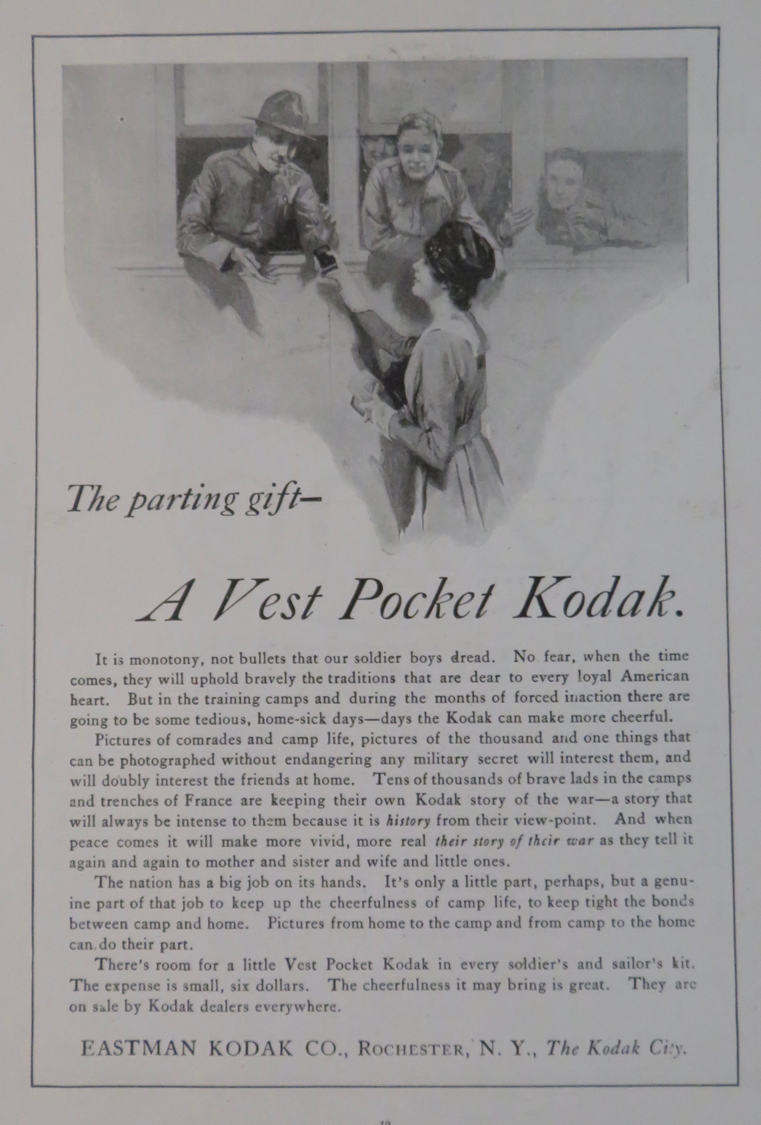 1917 Kodak Camera with Vest Pocket Kodak Camera