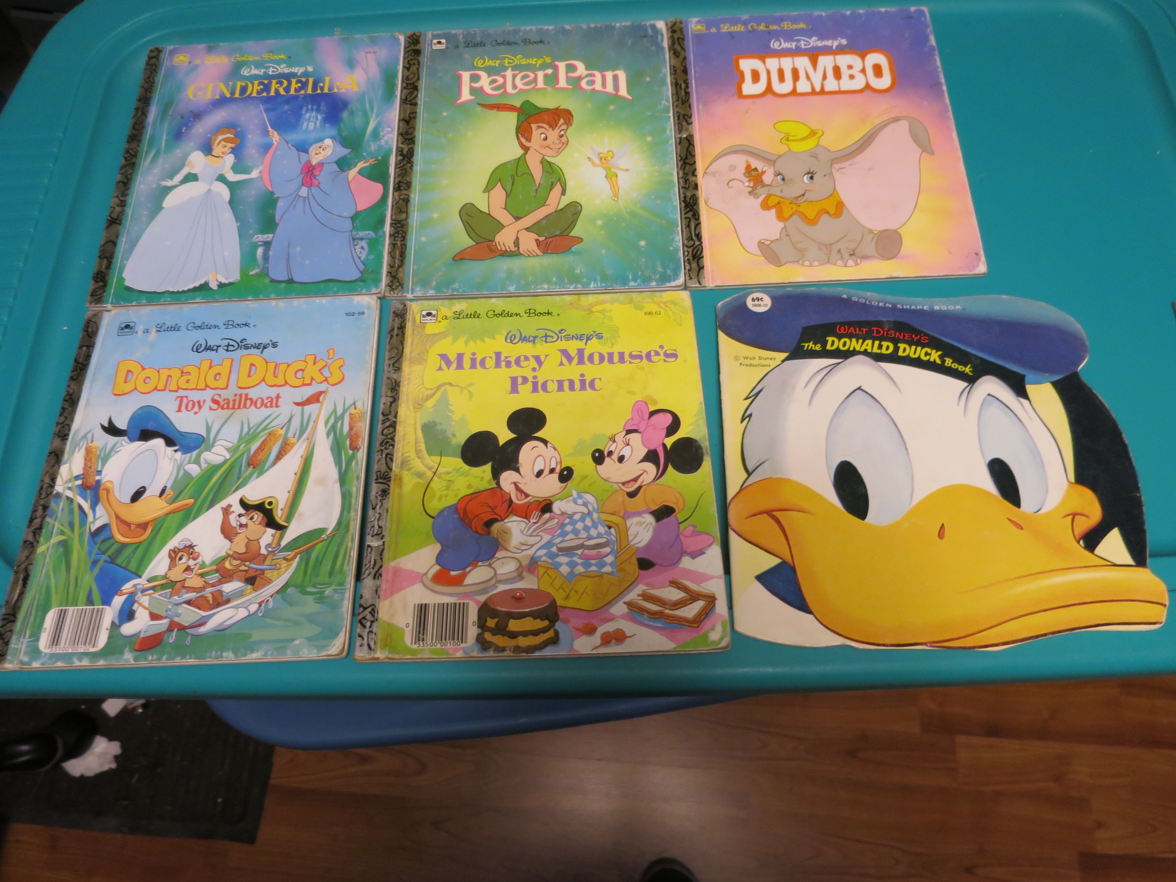 Disney Little Golden Books set of 6 books