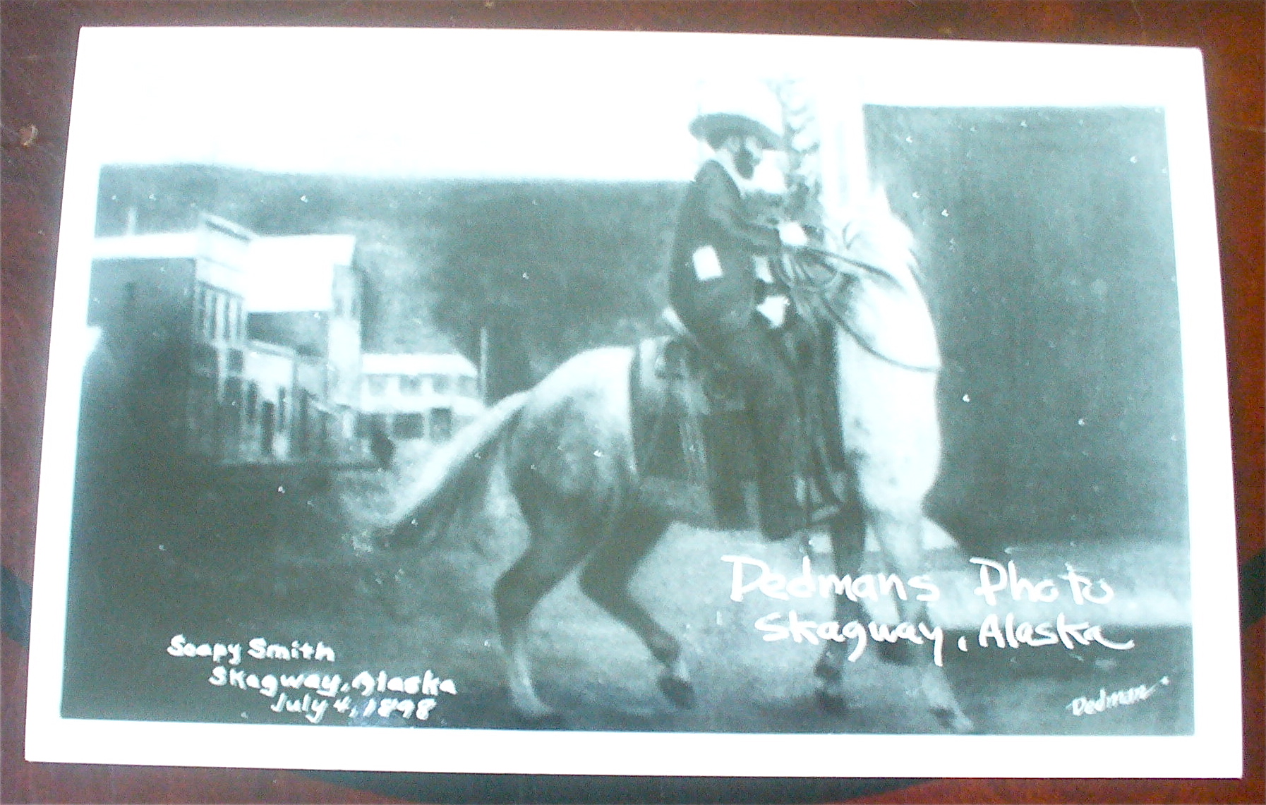 Dedmans Photo, Skagway, Alaska Postcard (Soapy Smith)