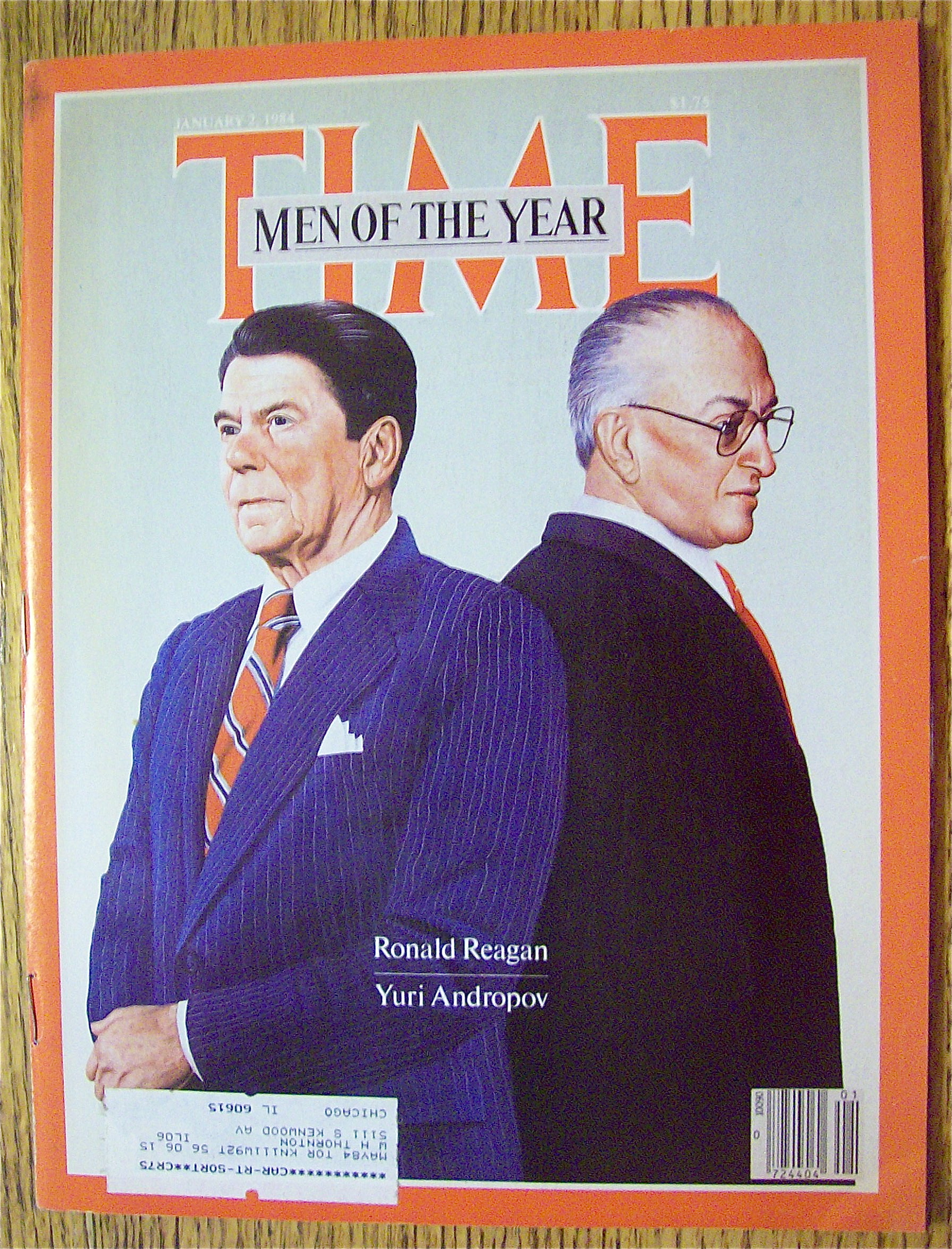 Time Magazine-January 2, 1984-Reagan & Andropov
