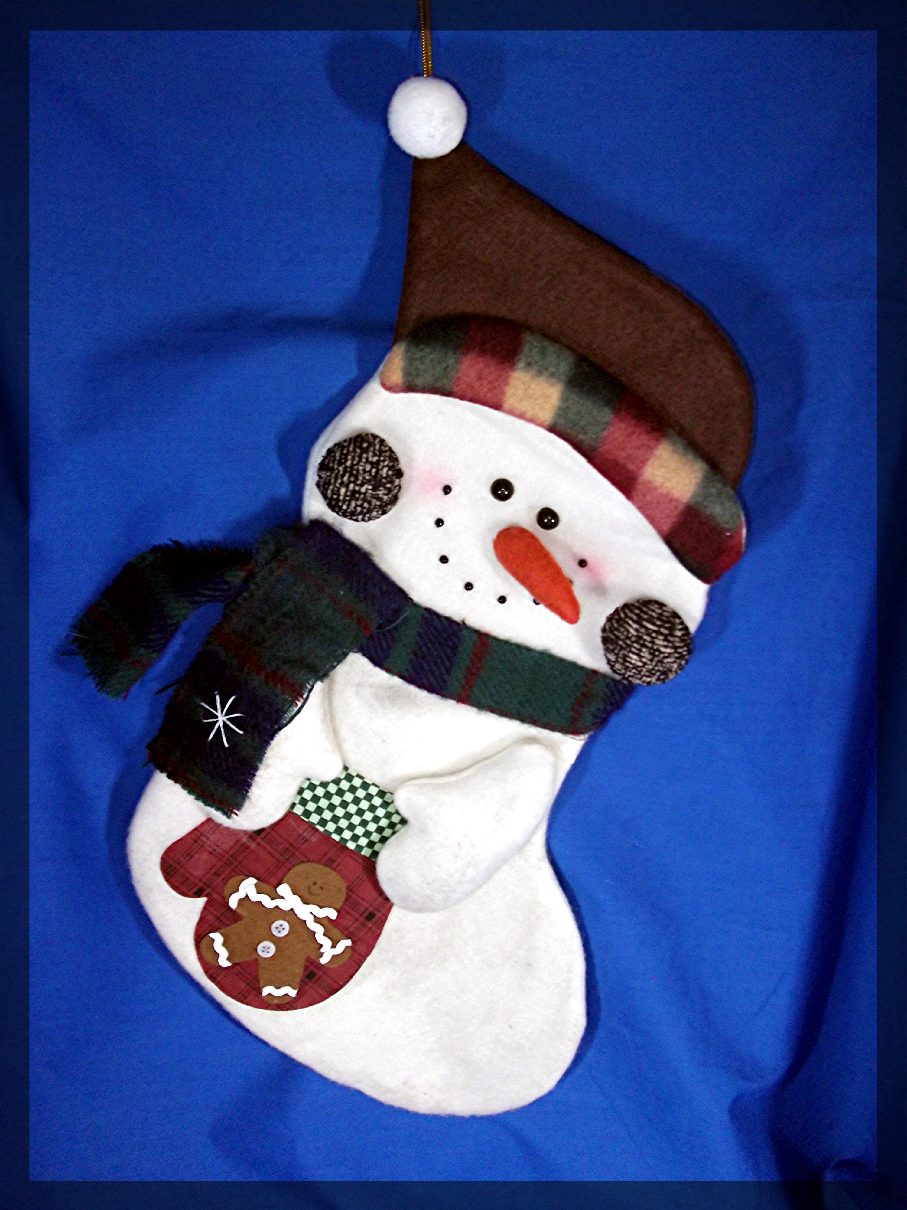 Snowman Christmas Stocking......................