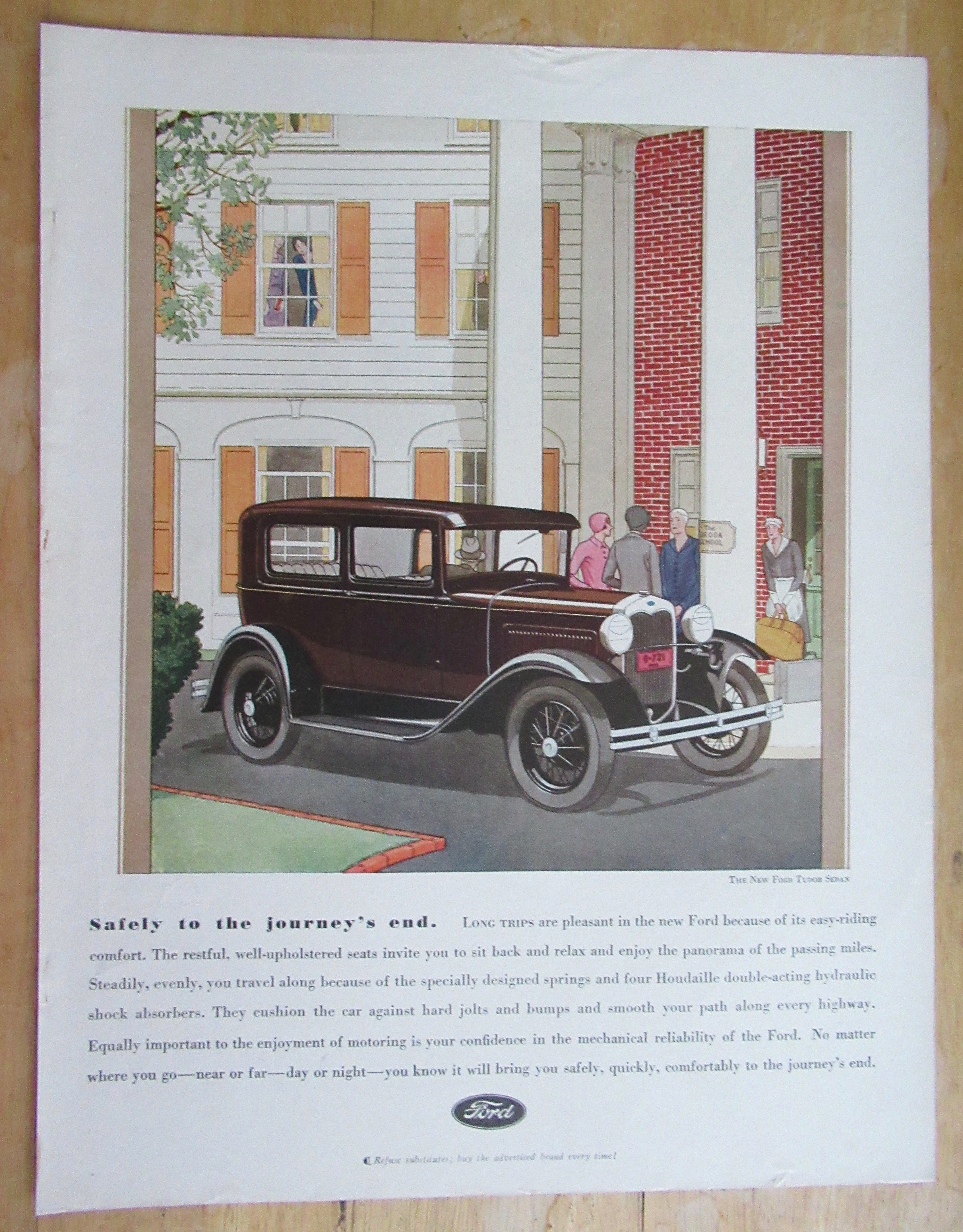 1930 Ford with the New Ford Tudor Sedan