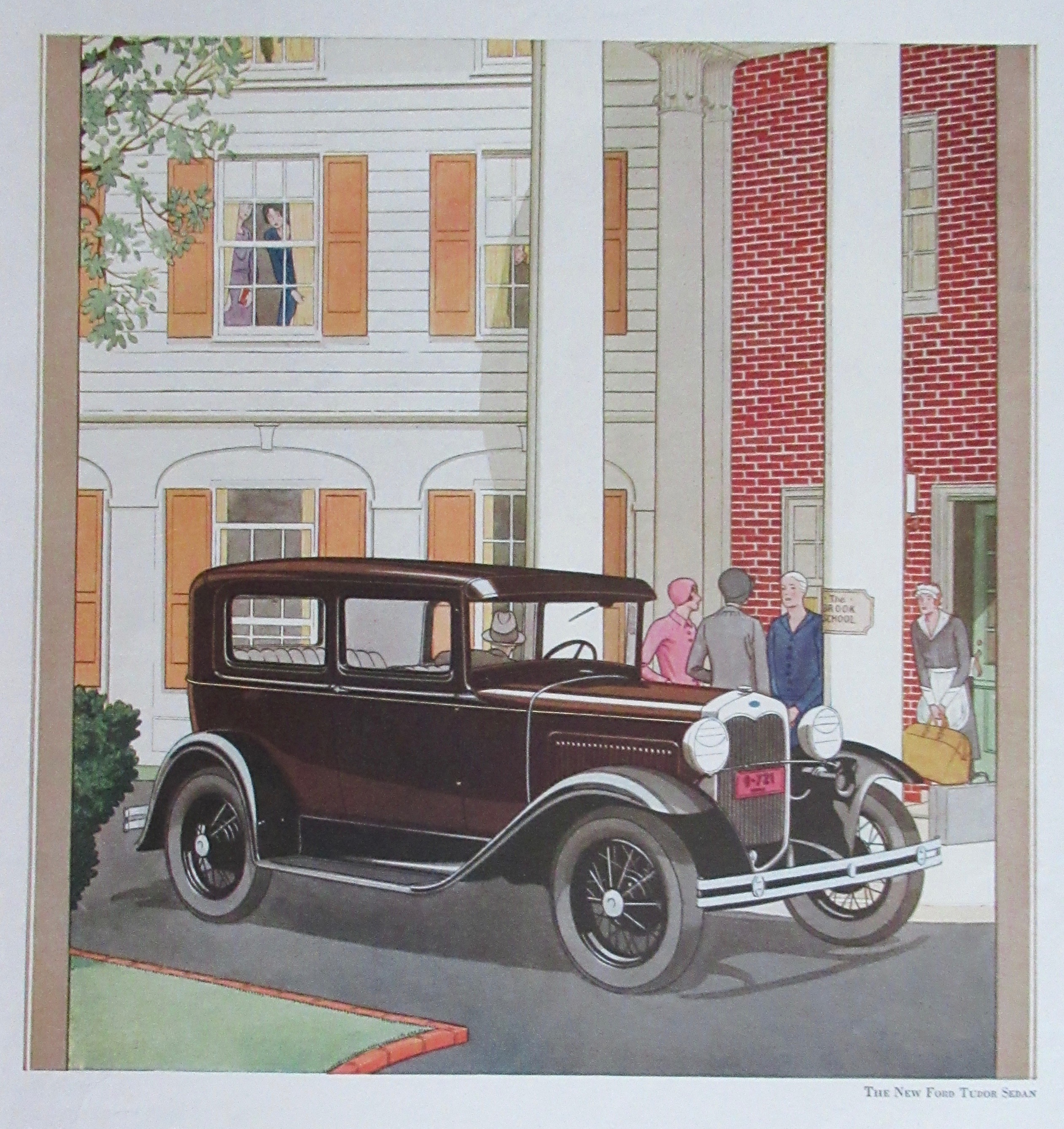1930 Ford with the New Ford Tudor Sedan