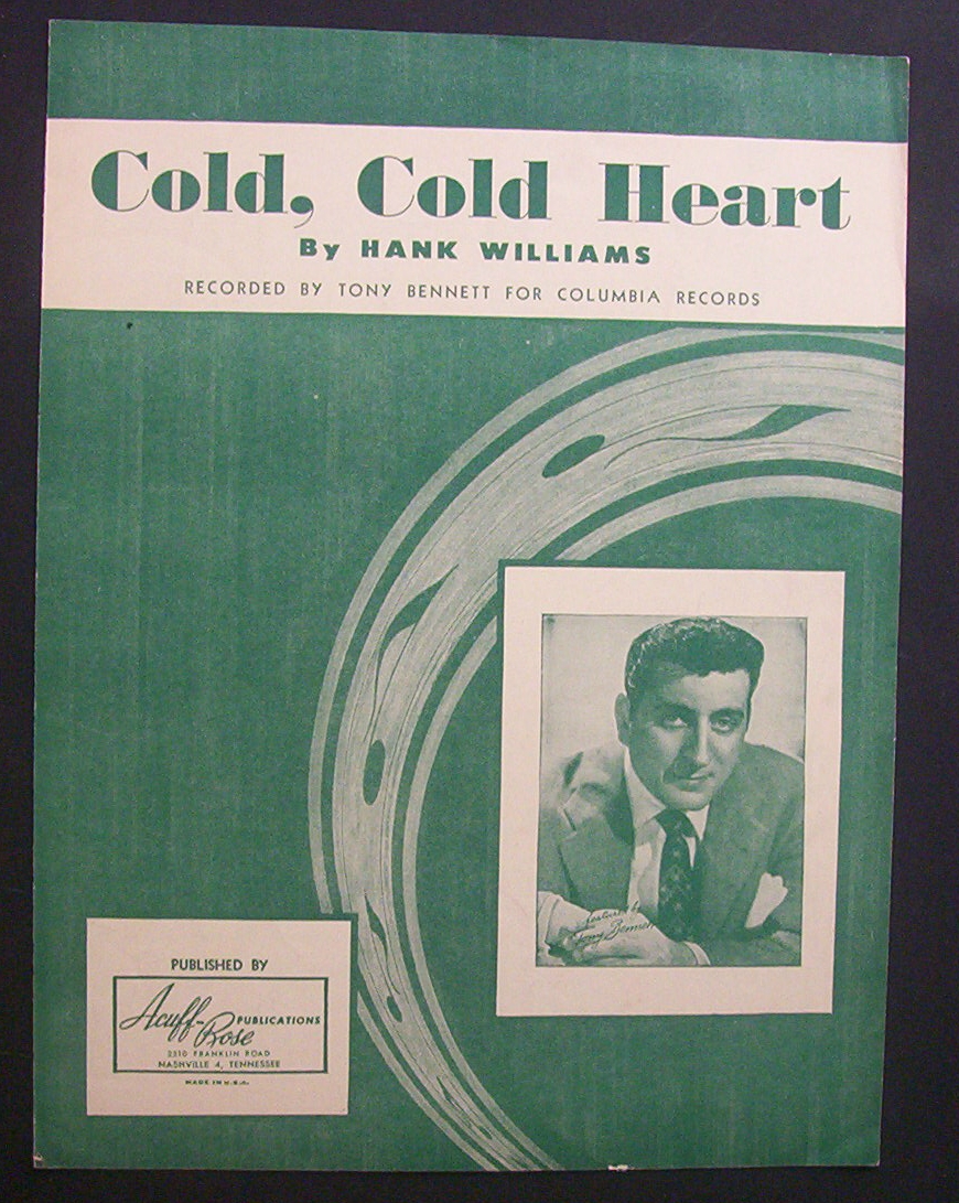 Sheet Music For 1951 Cold, Cold Heart