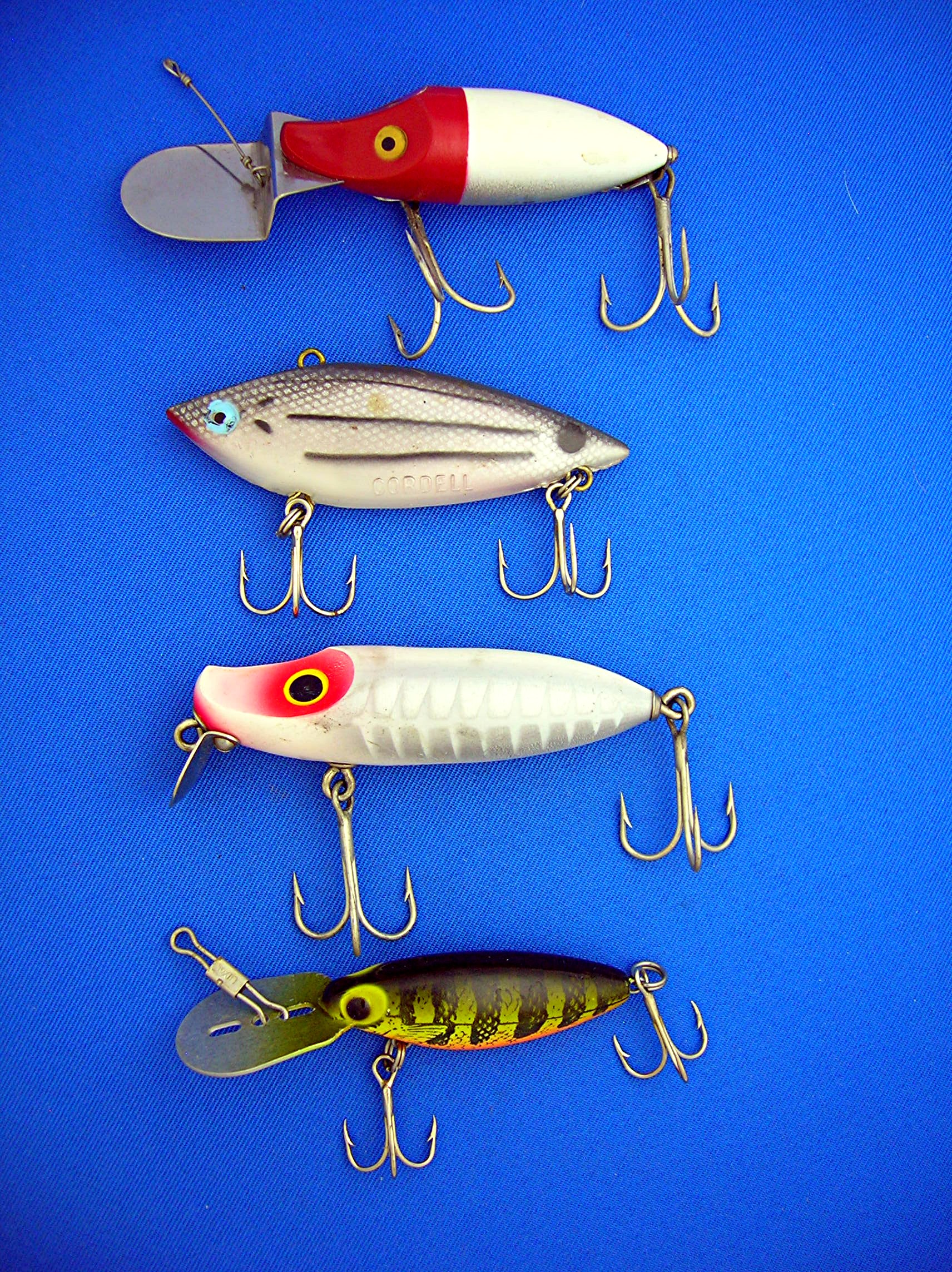 Fishing Lures Lot of 4, Heddon, Cordell, Millsite Thin