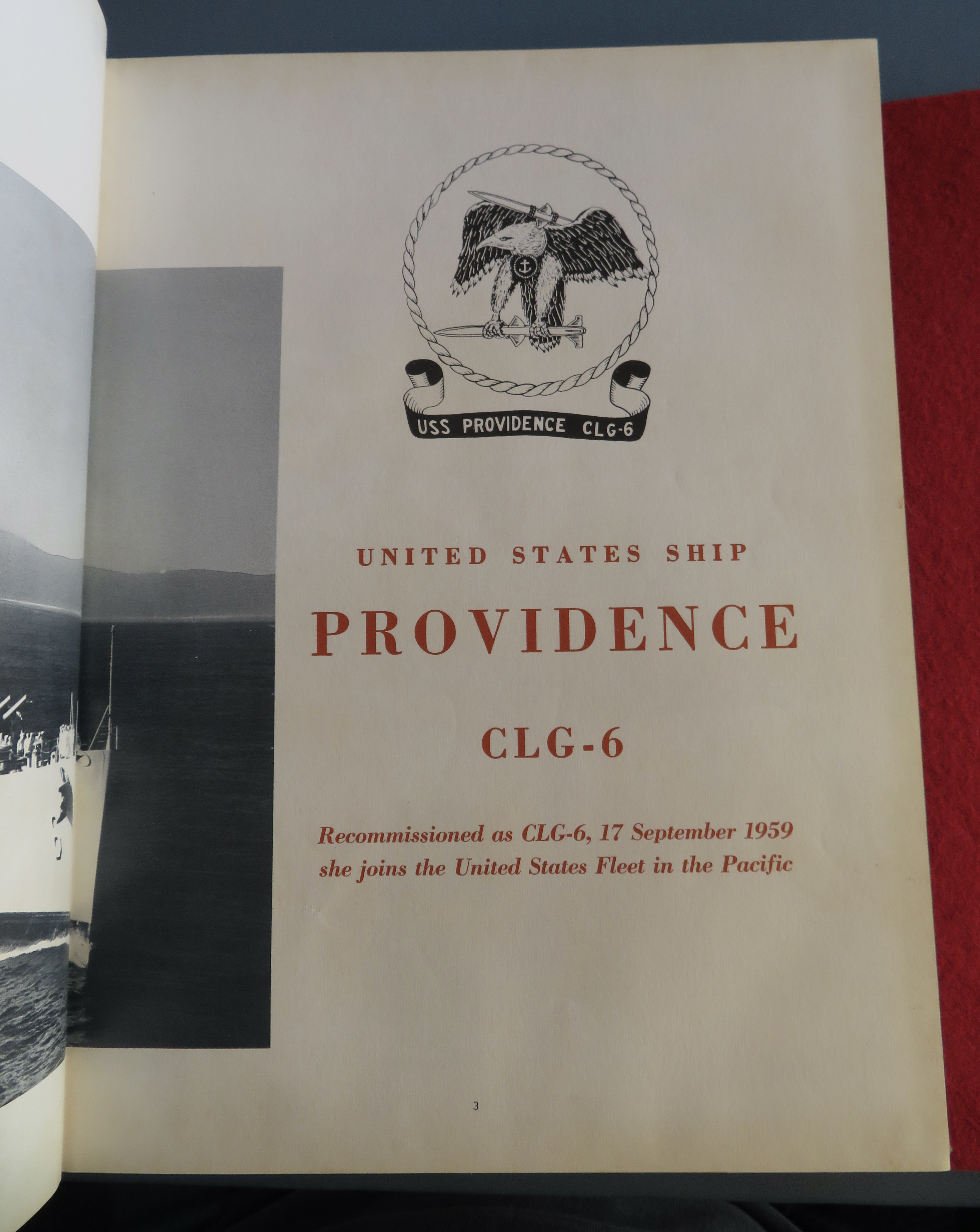 Original 1960 US Ship Providence Military Yearbook
