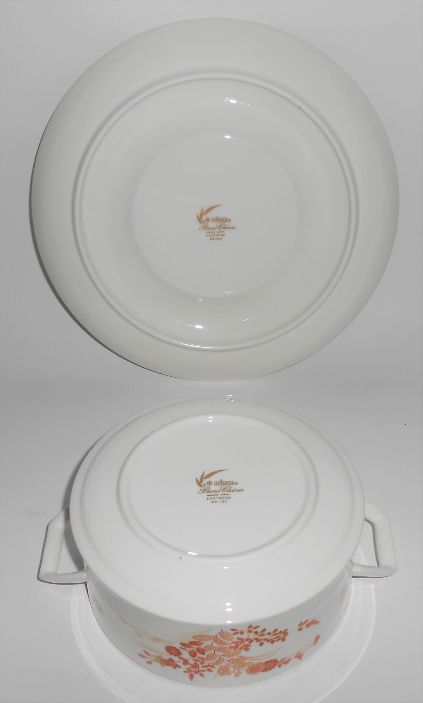 Mikasa Bone China Eastwind w/Gold Gravy & Under Plate