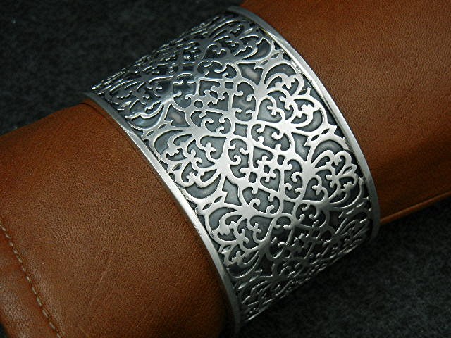Silpada Sterling Silver Filigree Cuff Bracelet Retired