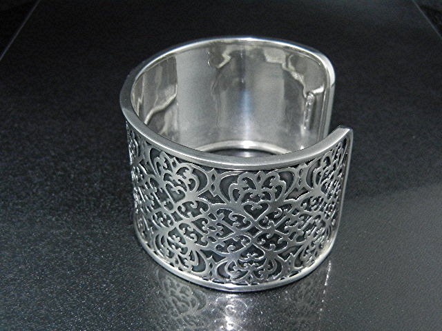 Silpada Sterling Silver Filigree Cuff Bracelet Retired