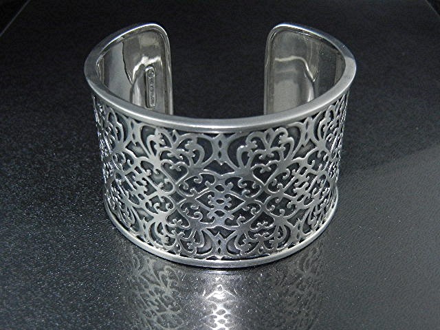Silpada Sterling Silver Filigree Cuff Bracelet Retired