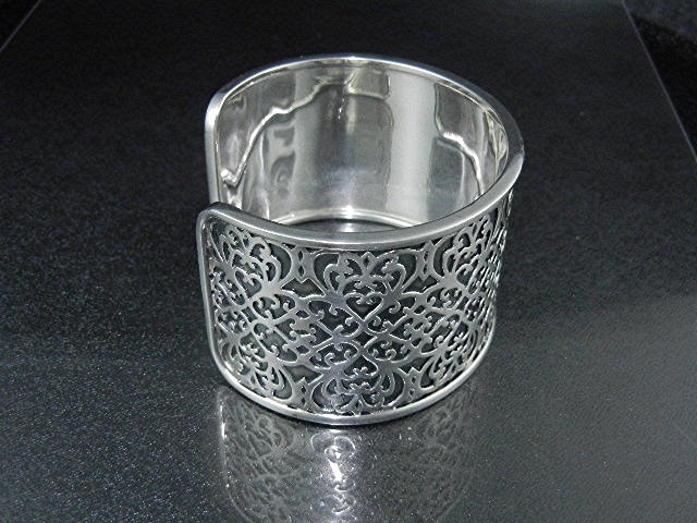 Silpada Sterling Silver Filigree Cuff Bracelet Retired