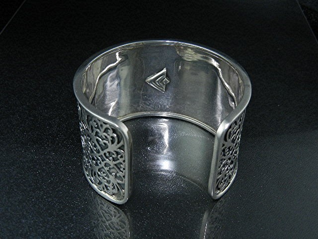 Silpada Sterling Silver Filigree Cuff Bracelet Retired