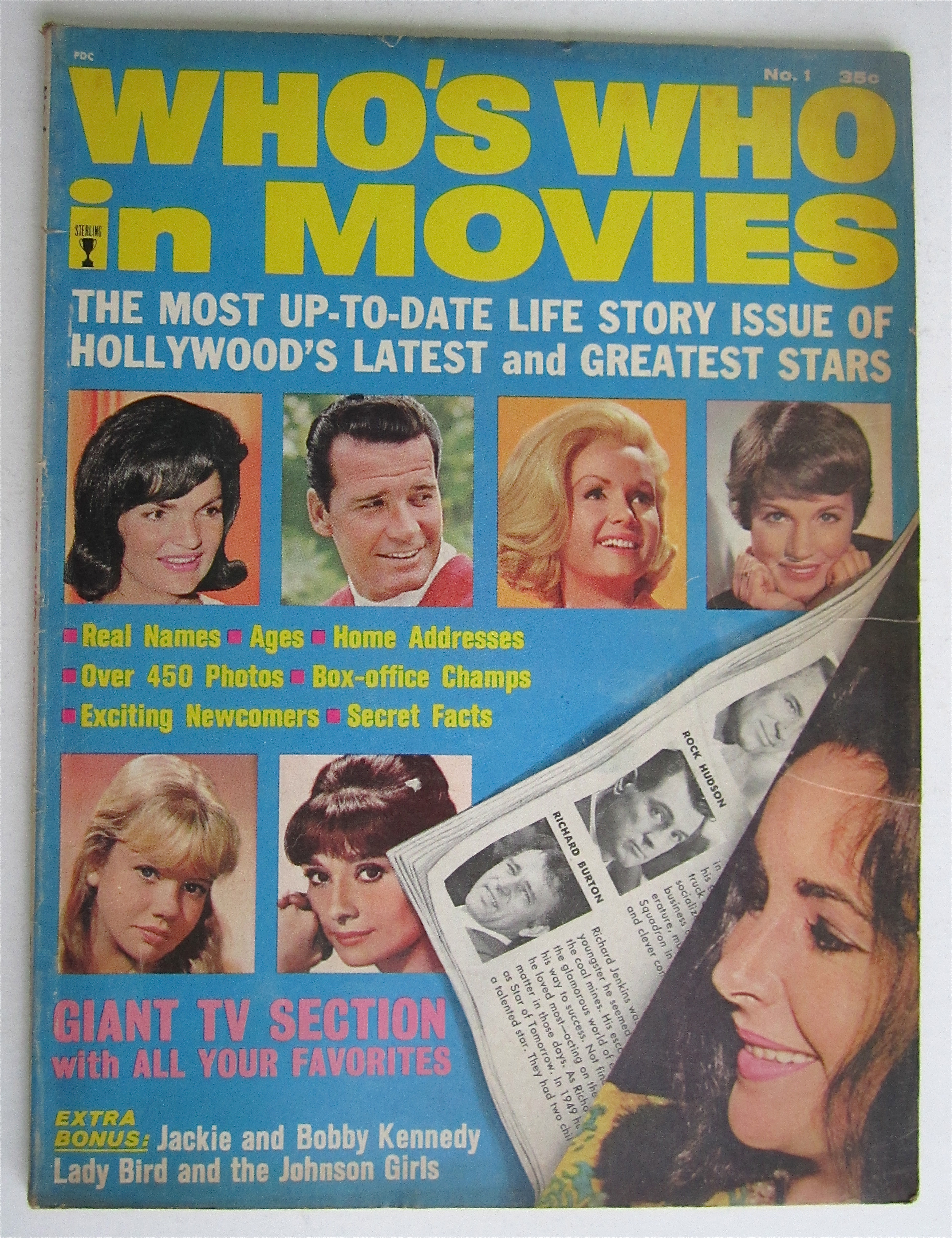 Who's Who In Movies Magazine 1964 Latest & Great Stars