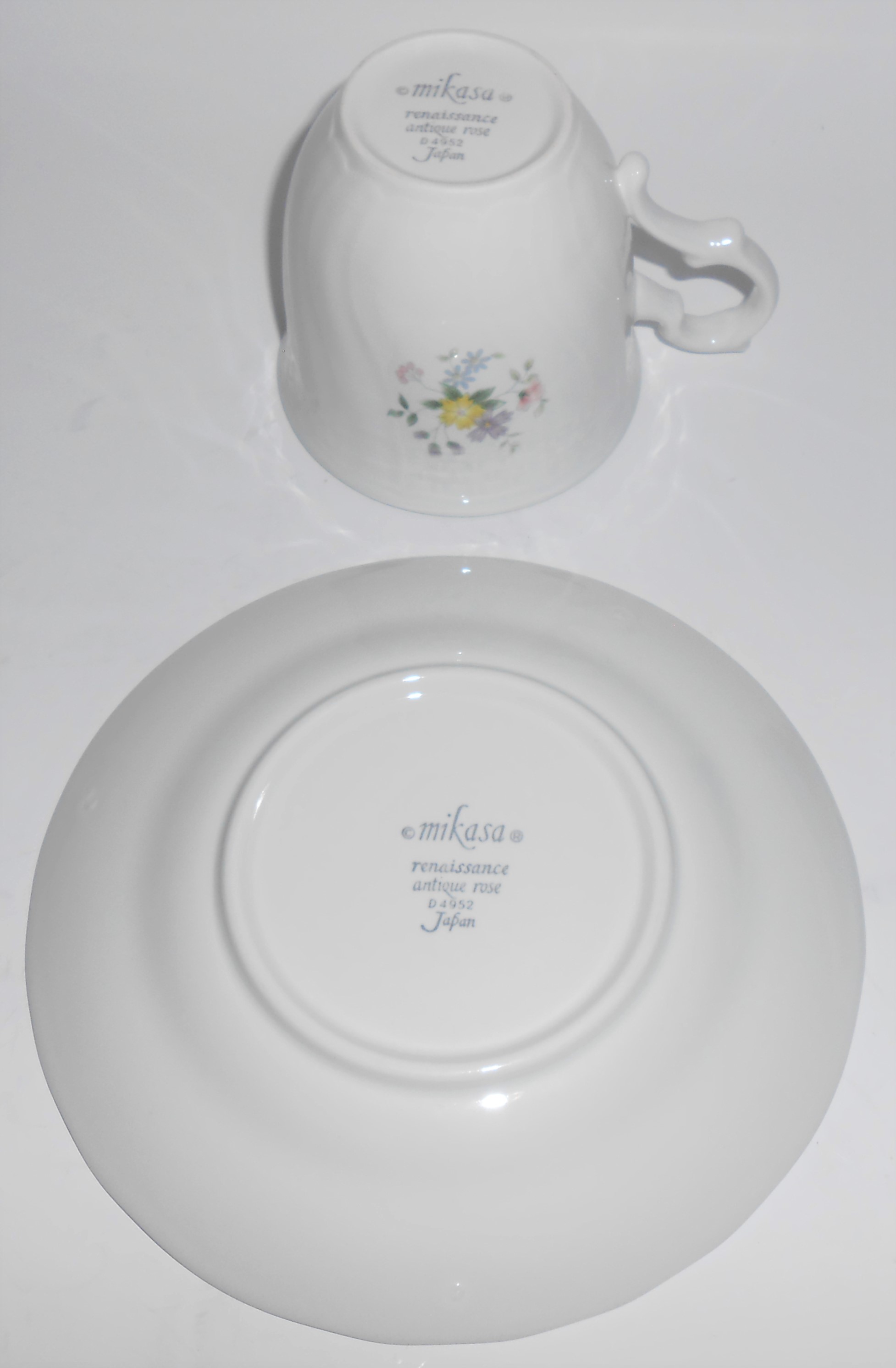 Mikasa China Antique Rose Cup & Saucer Set