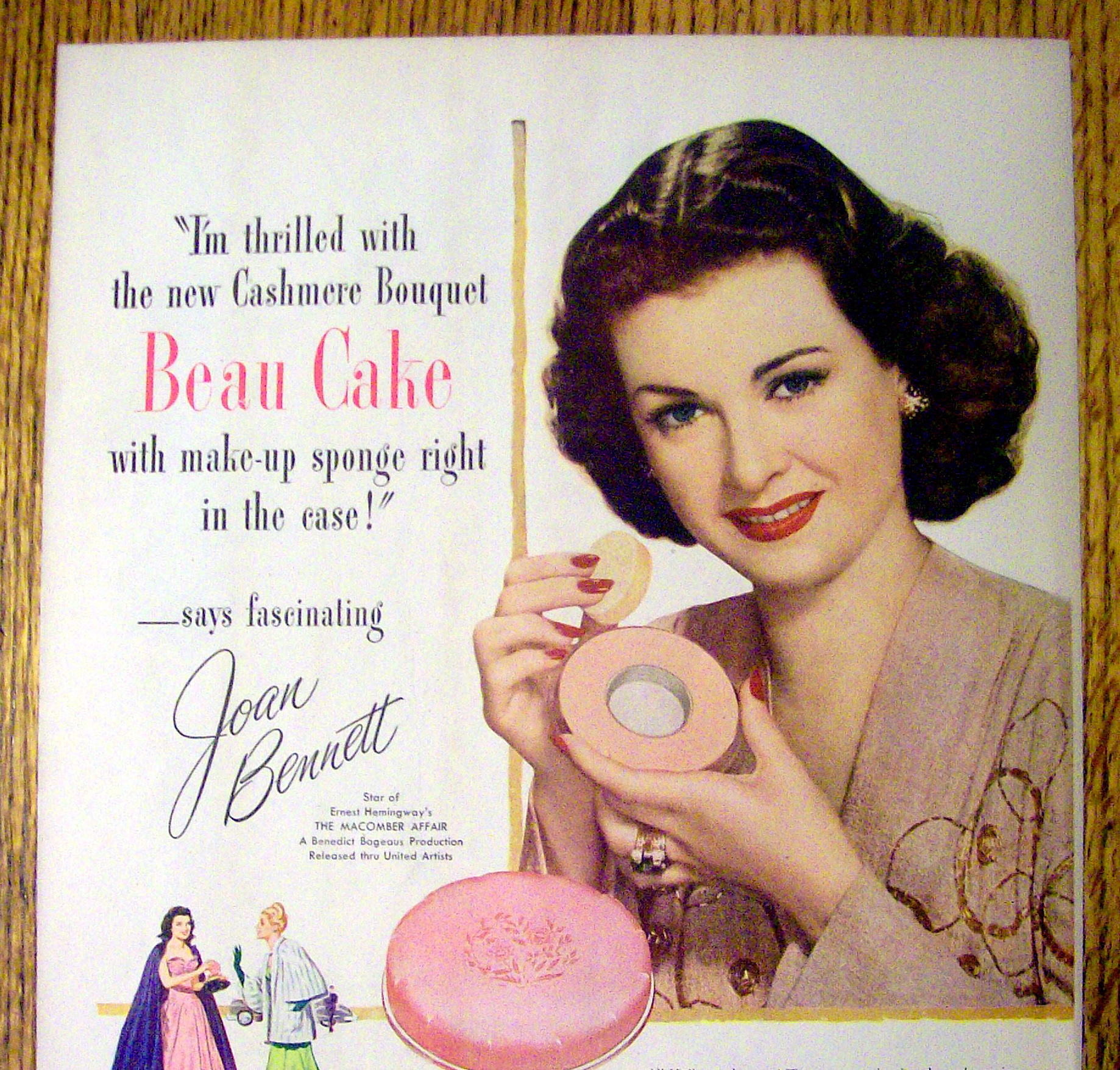 1947 Cashmere Bouquet Beau Cake with Joan Bennett
